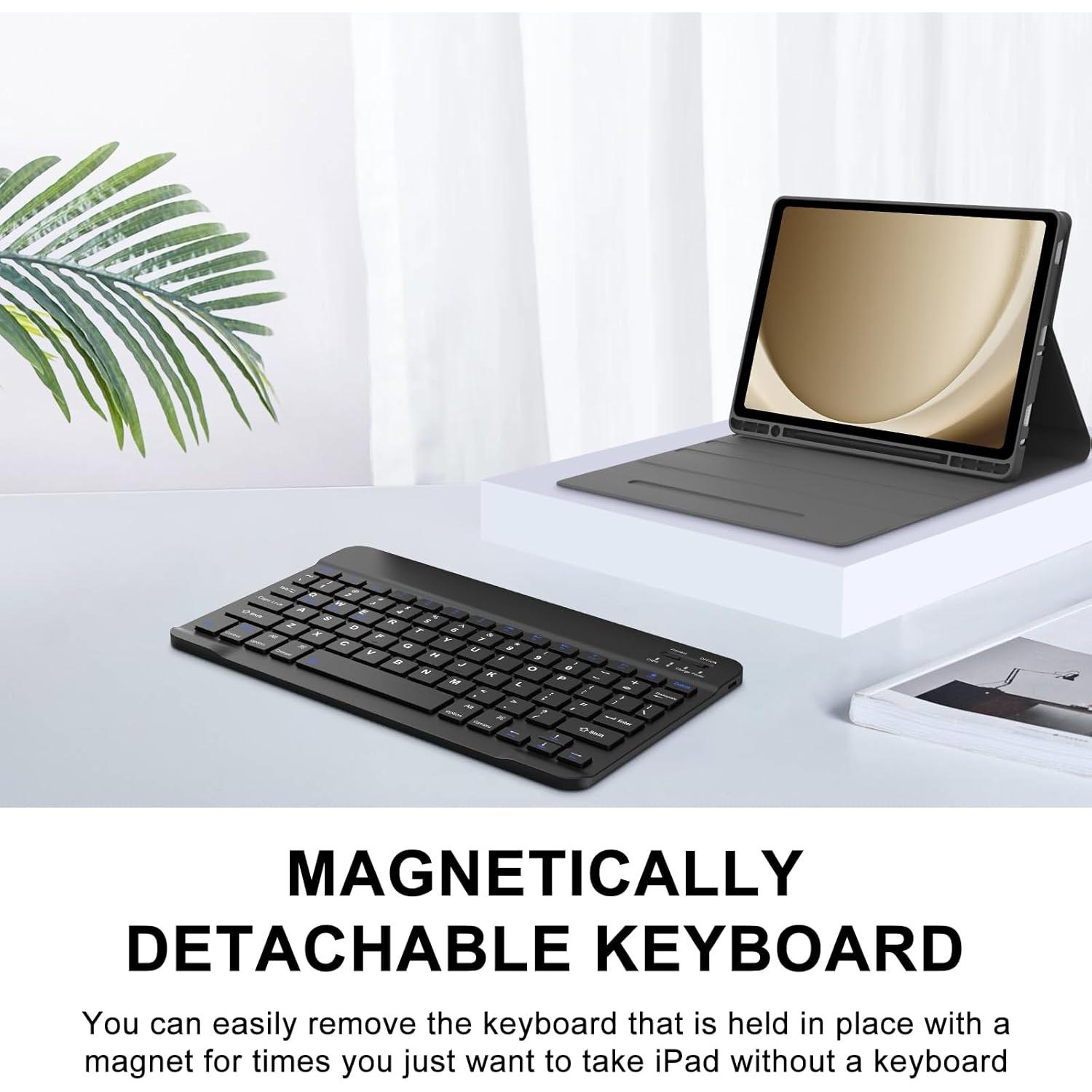 Funda Inteligente con Teclado Samsung Galaxy Tab A9+ 11" Negra