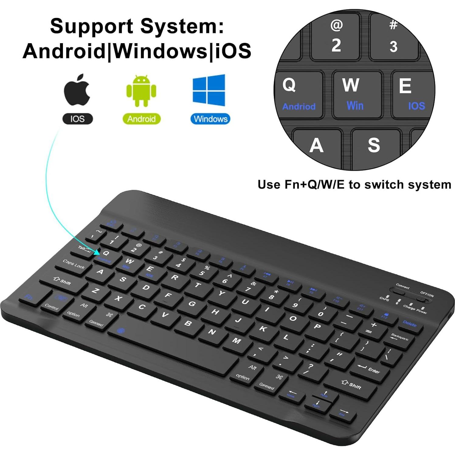 Funda Inteligente con Teclado Samsung Galaxy Tab A9+ 11" Negra