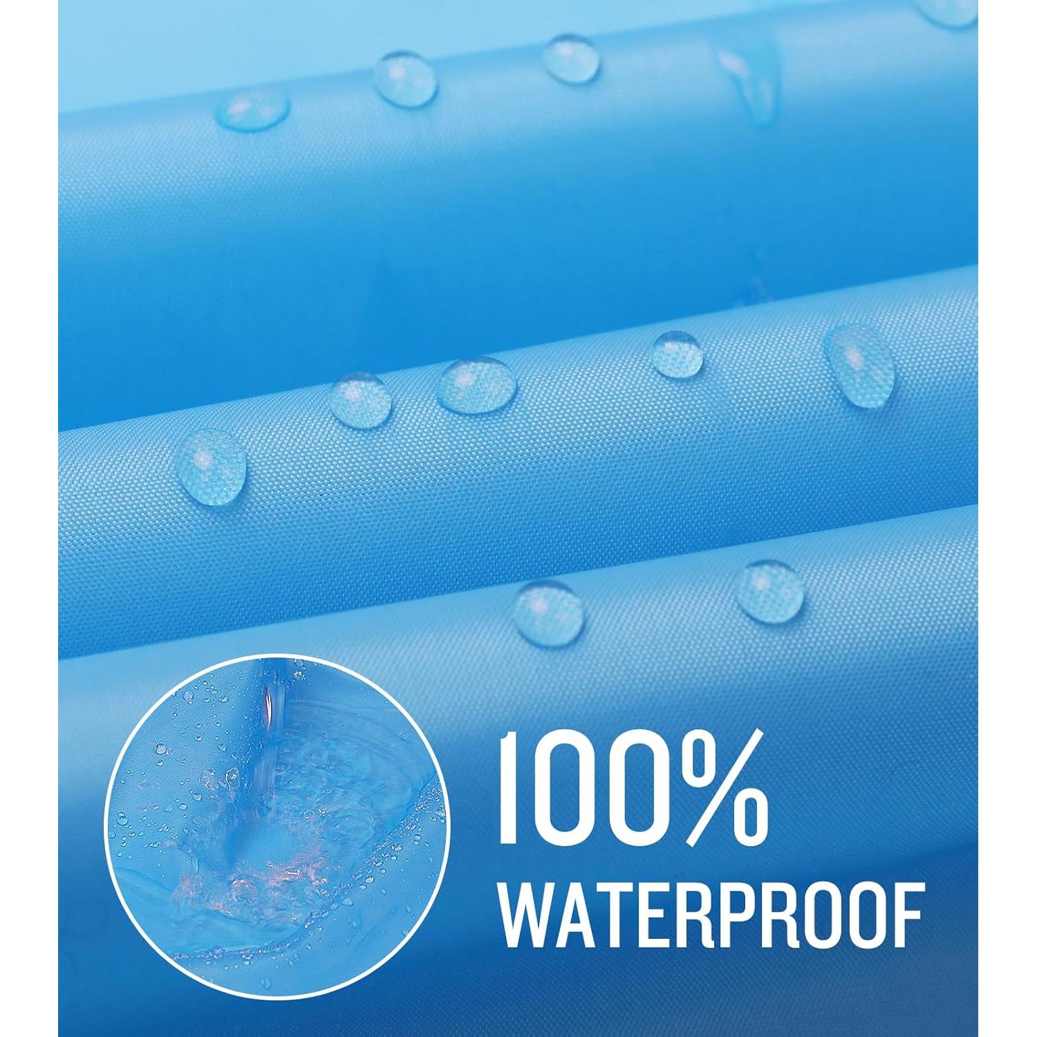 Poncho de Lluvia Impermeable para Niños SaphiRose 3-5T Azul