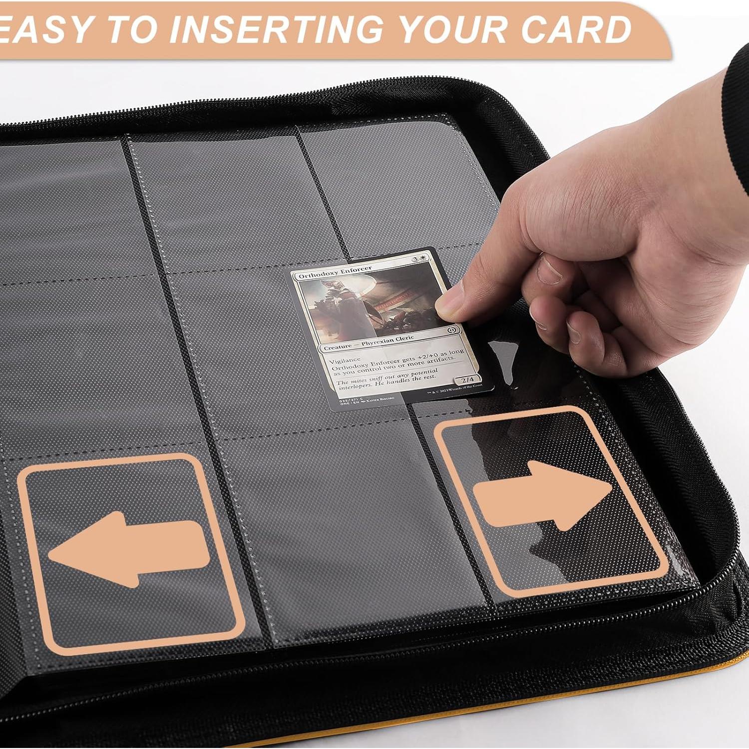 Carpeta de Tarjetas TiopLior 432 Bolsillos Amarillo