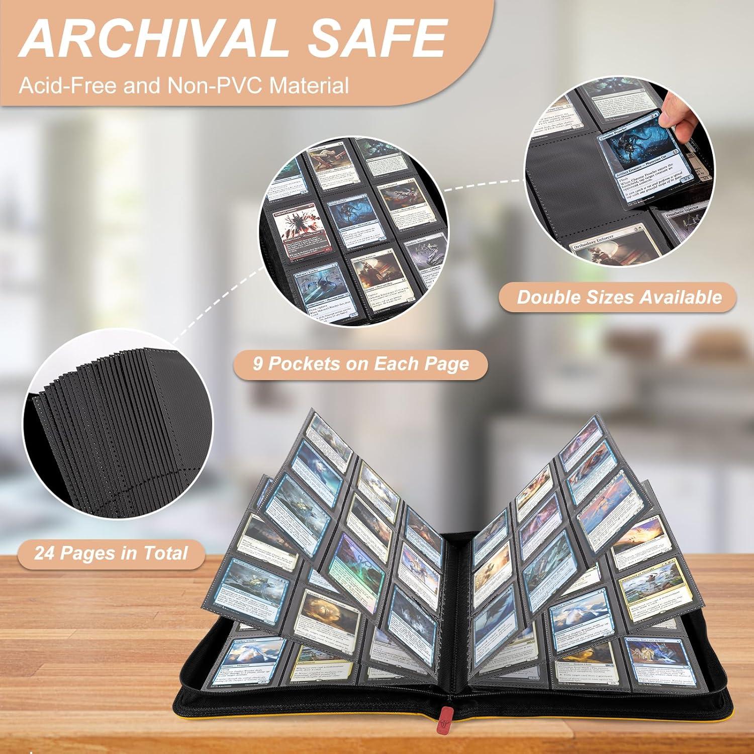 Carpeta de Tarjetas TiopLior 432 Bolsillos Amarillo