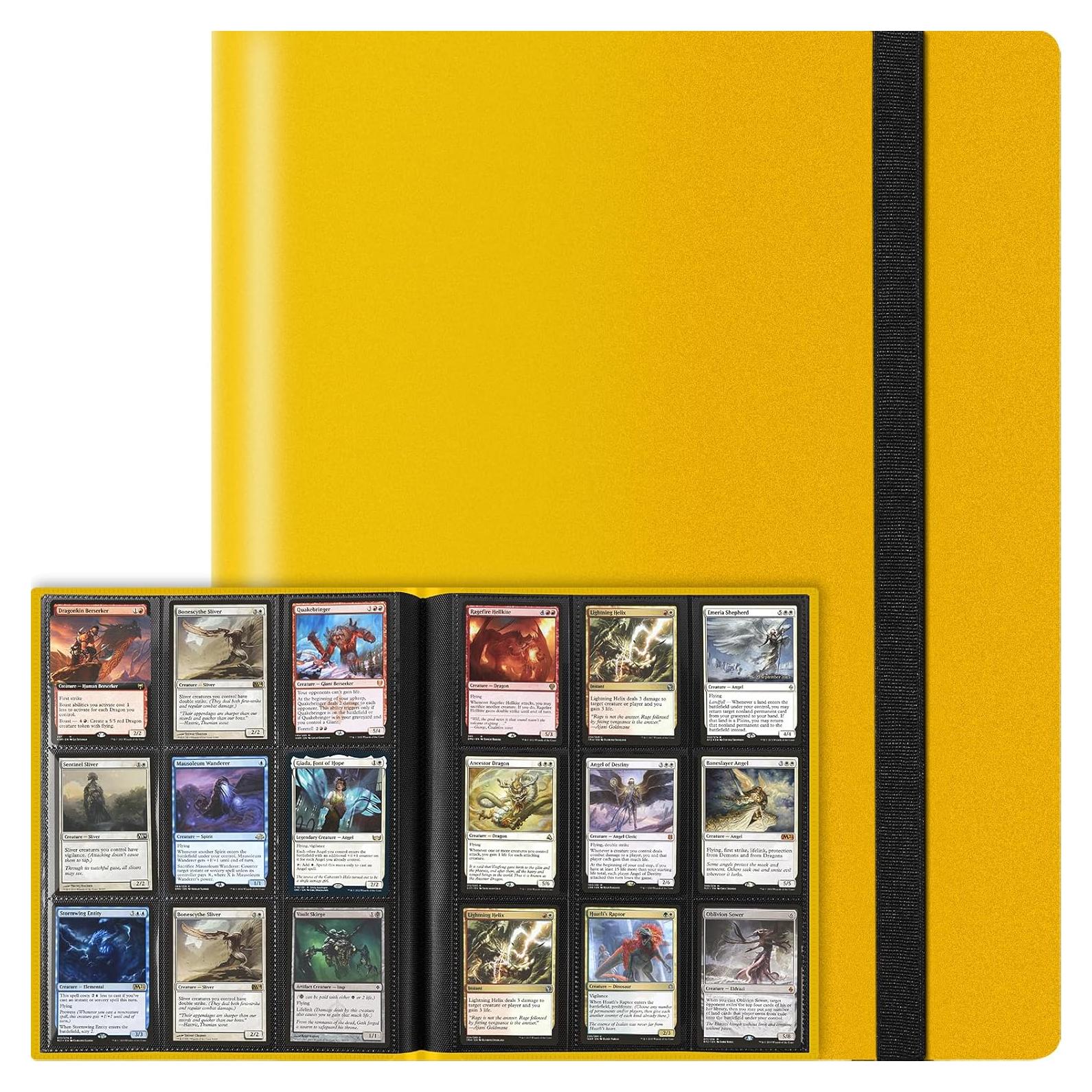 Carpeta de Tarjetas TiopLior 360 Bolsillos Amarilla