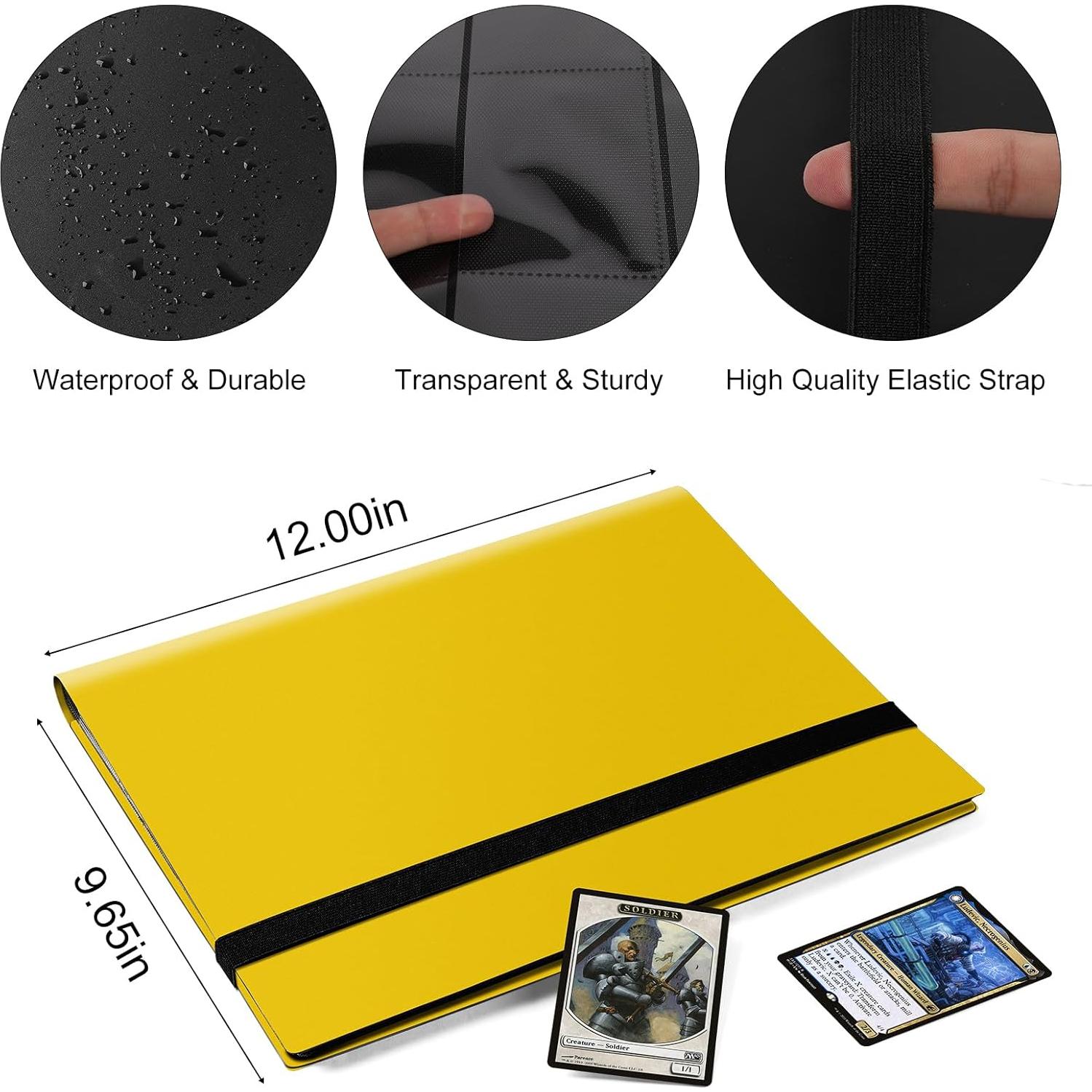 Carpeta de Tarjetas TiopLior 360 Bolsillos Amarilla