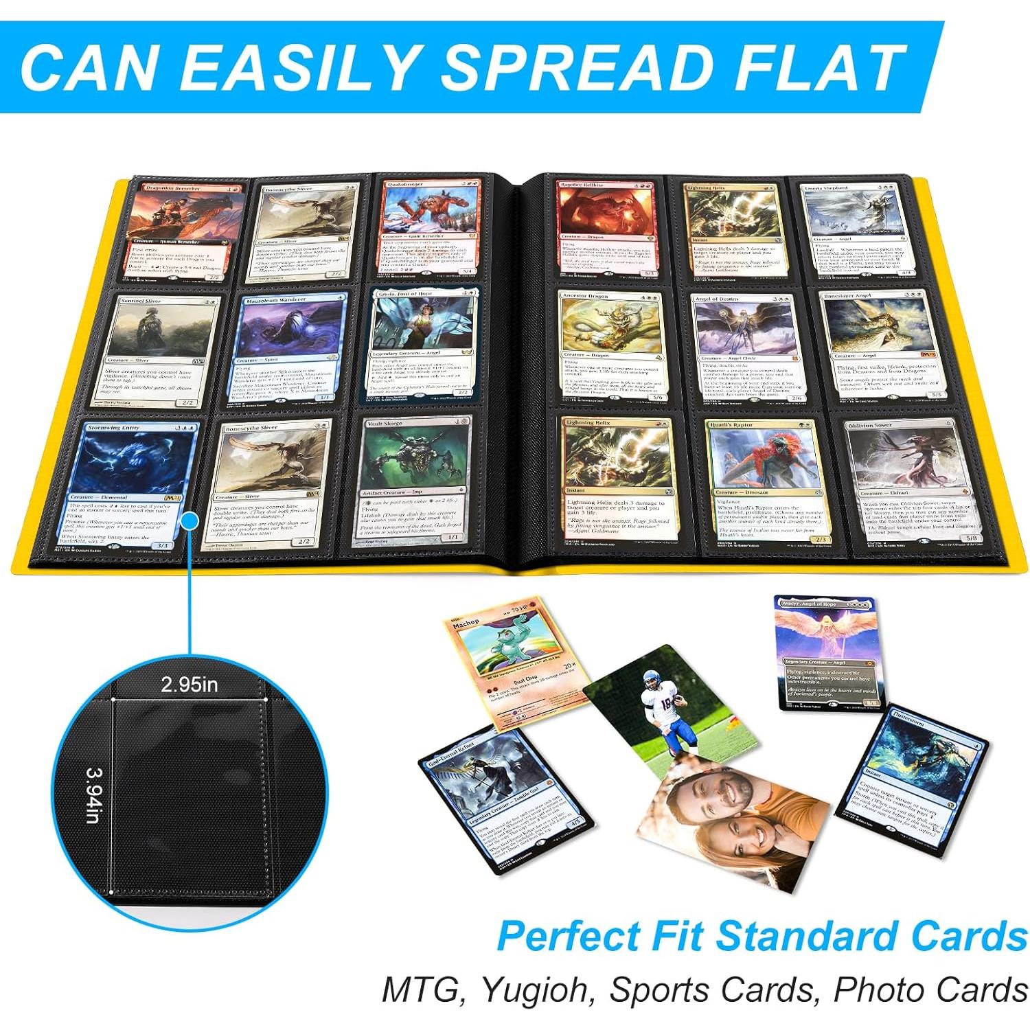 Carpeta de Tarjetas TiopLior 360 Bolsillos Amarilla