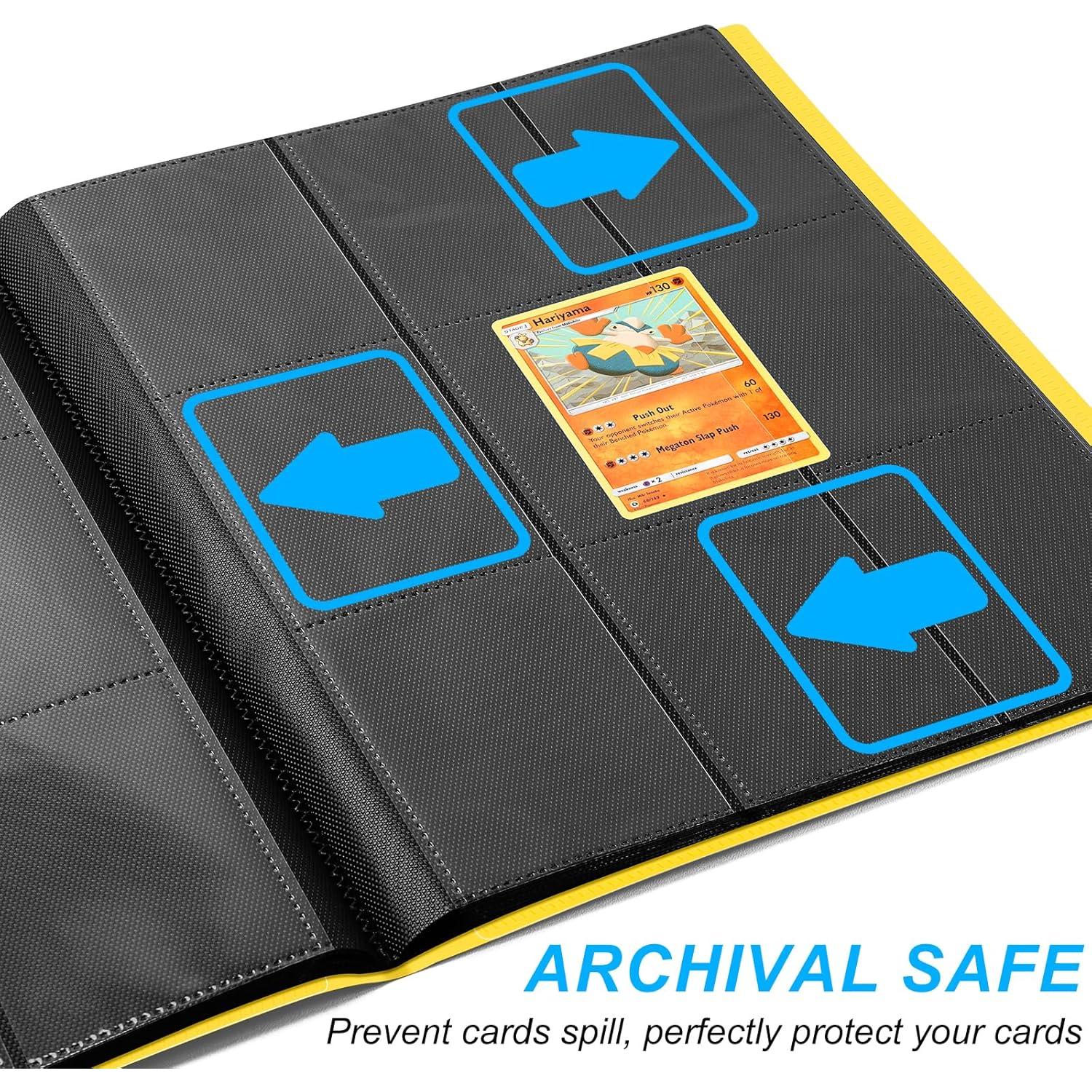 Carpeta de Tarjetas TiopLior 360 Bolsillos Amarilla