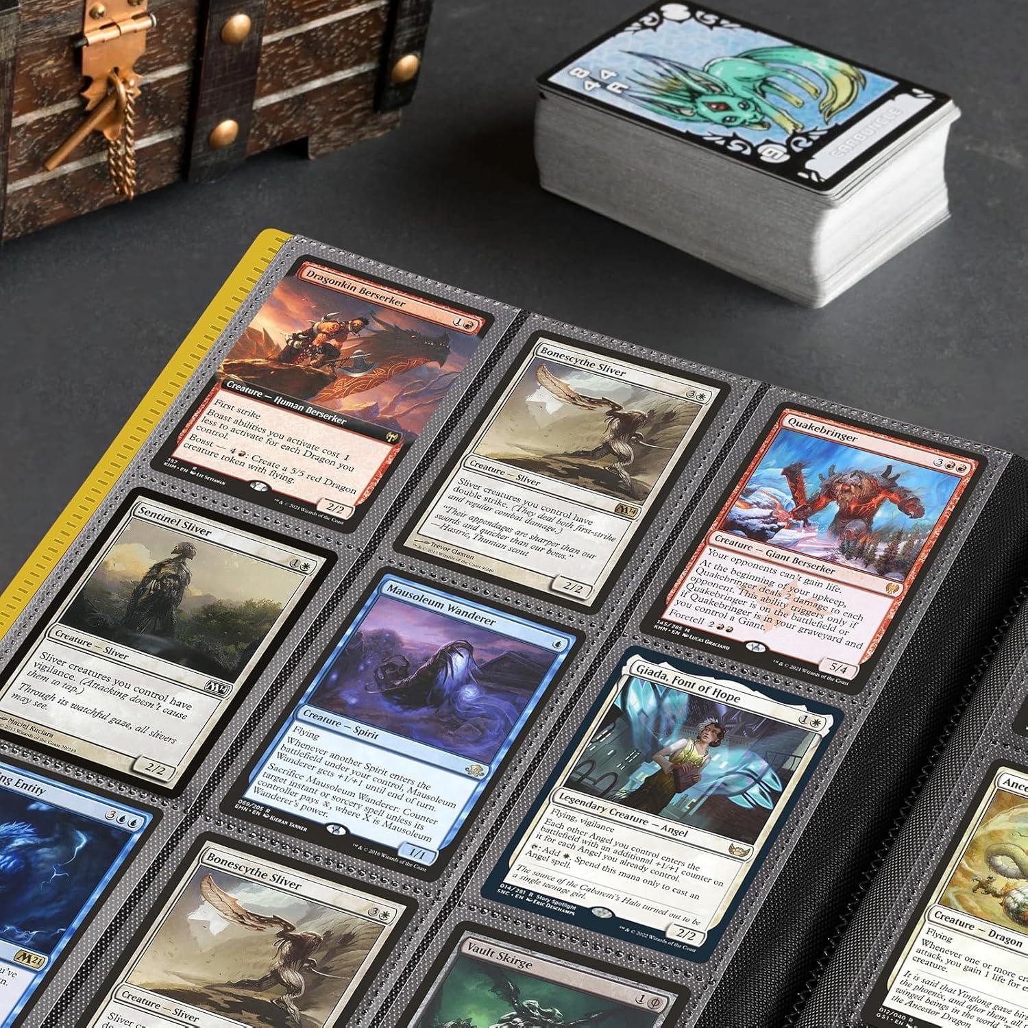 Carpeta de Tarjetas TiopLior 360 Bolsillos Amarilla