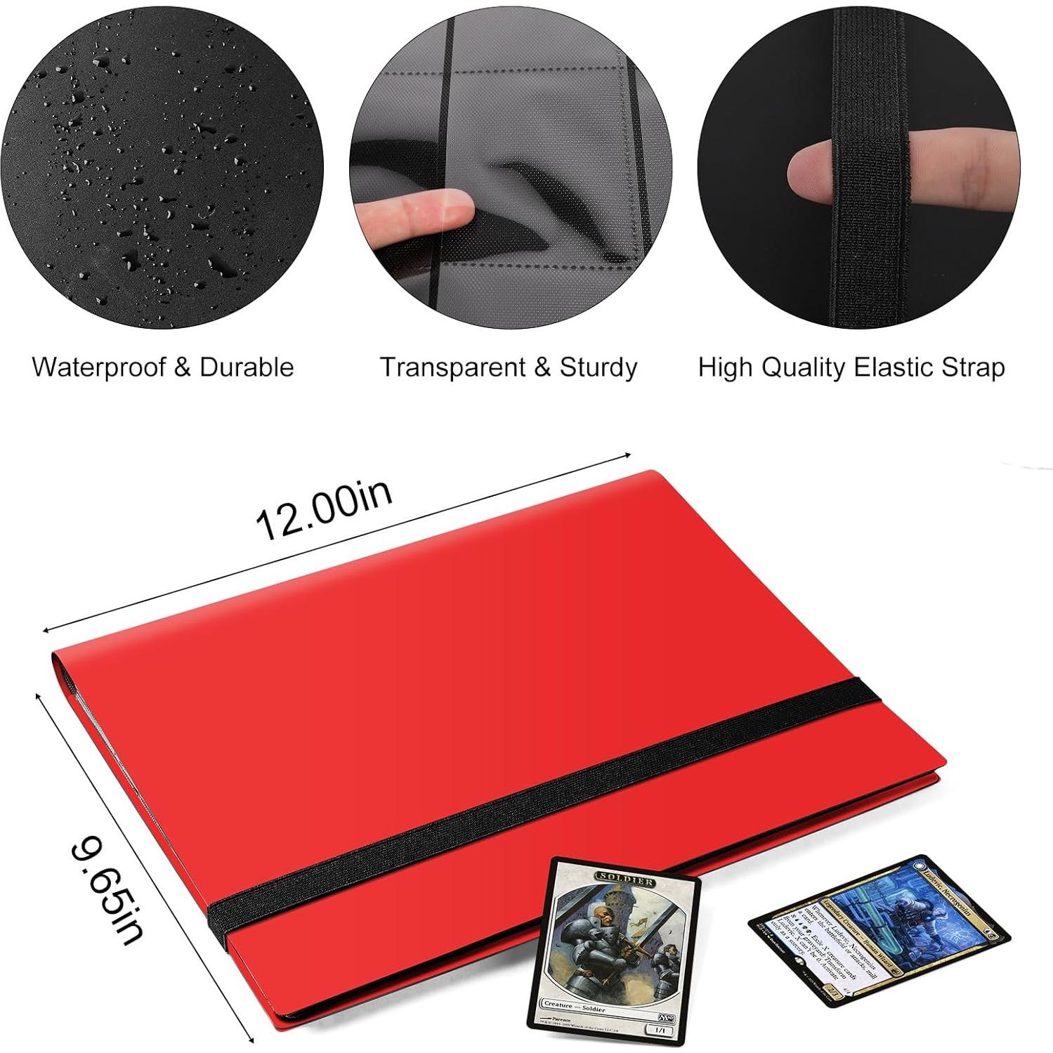 Carpeta de Tarjetas TiopLior 360 Bolsillos Roja