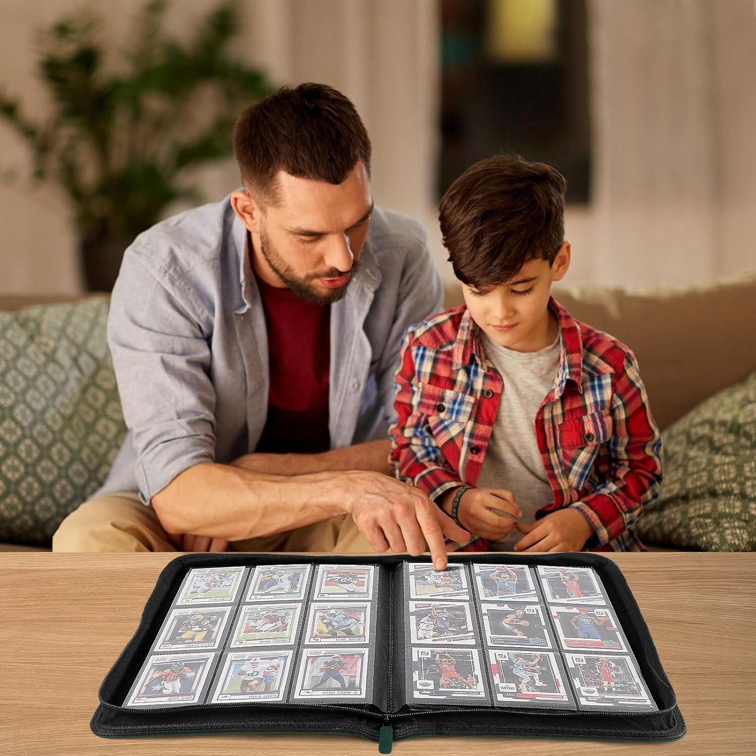 Carpeta de Cartas TiopLior 9 Bolsillos Verde 432 Espacios