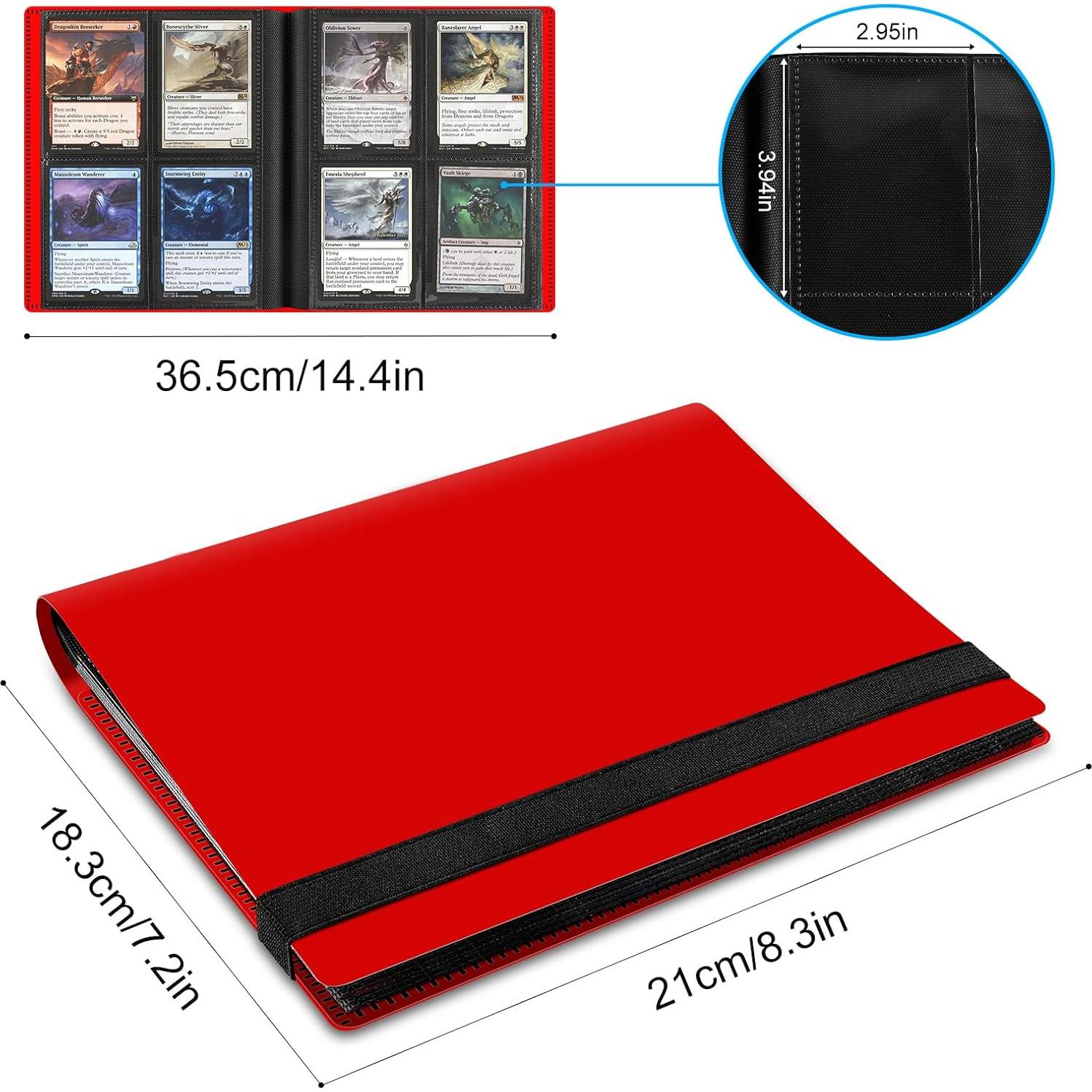 Carpeta de Tarjetas TiopLior 160 Bolsillos Rojo