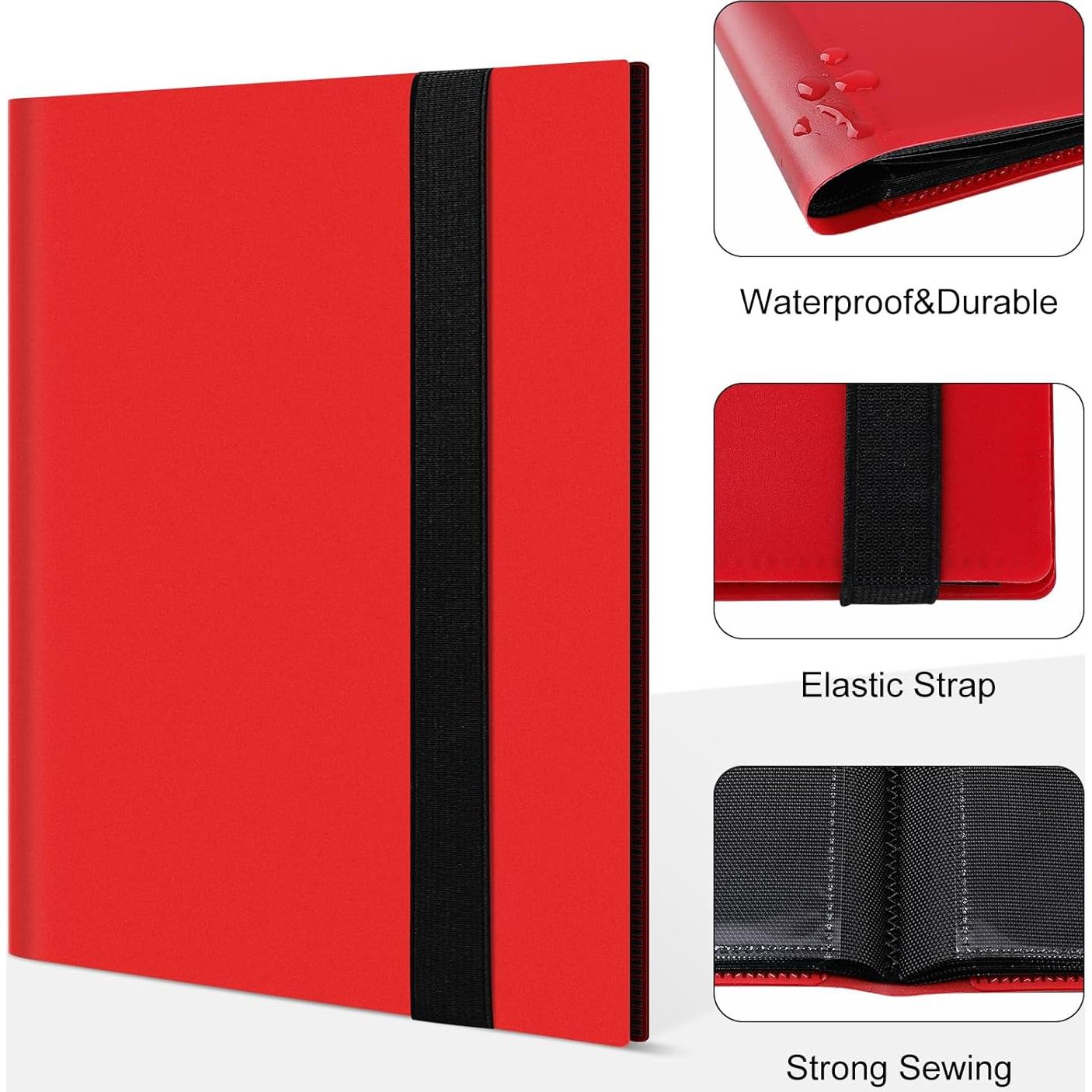 Carpeta de Tarjetas TiopLior 160 Bolsillos Rojo