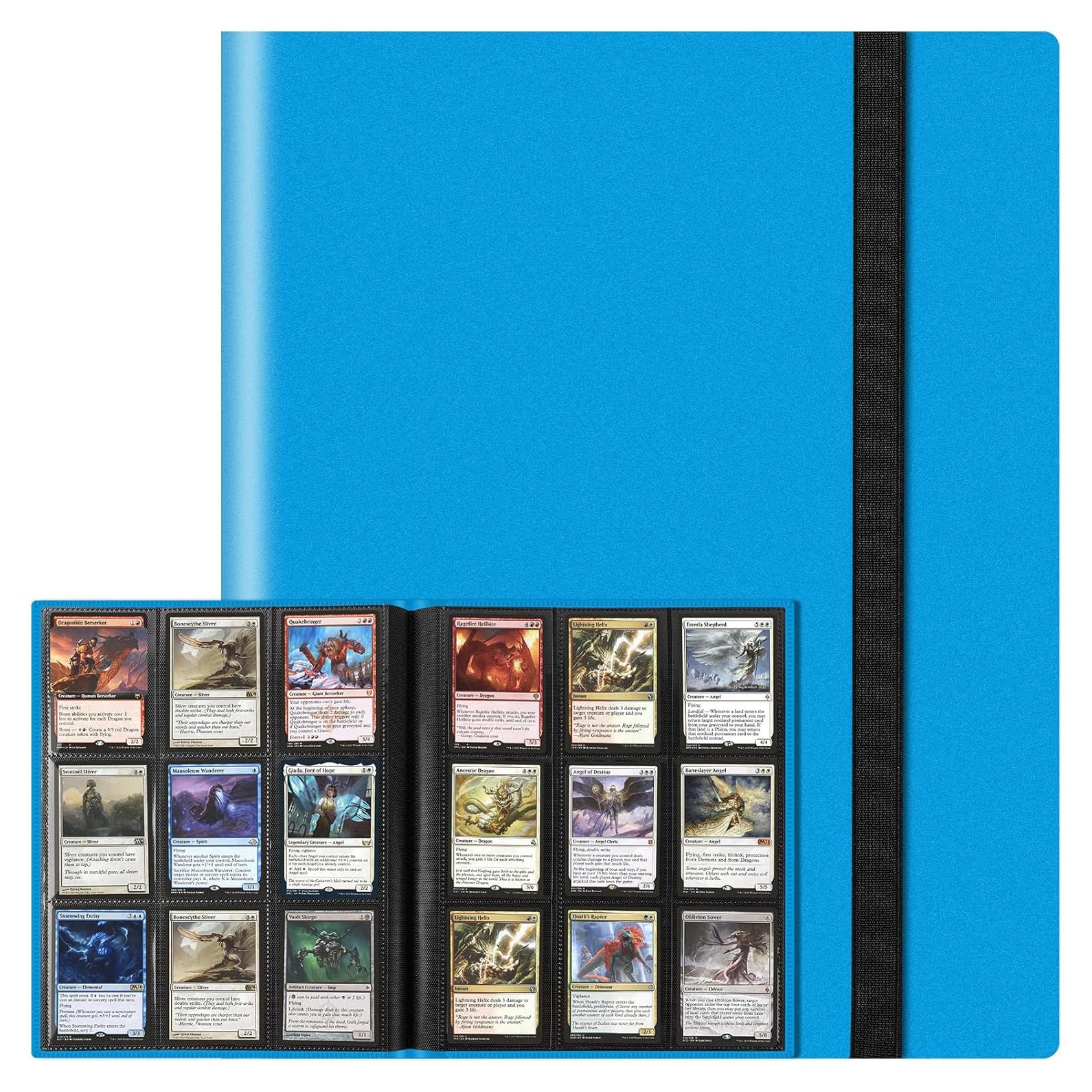 Carpeta de Tarjetas TiopLior 360 Bolsillos Azul Cielo