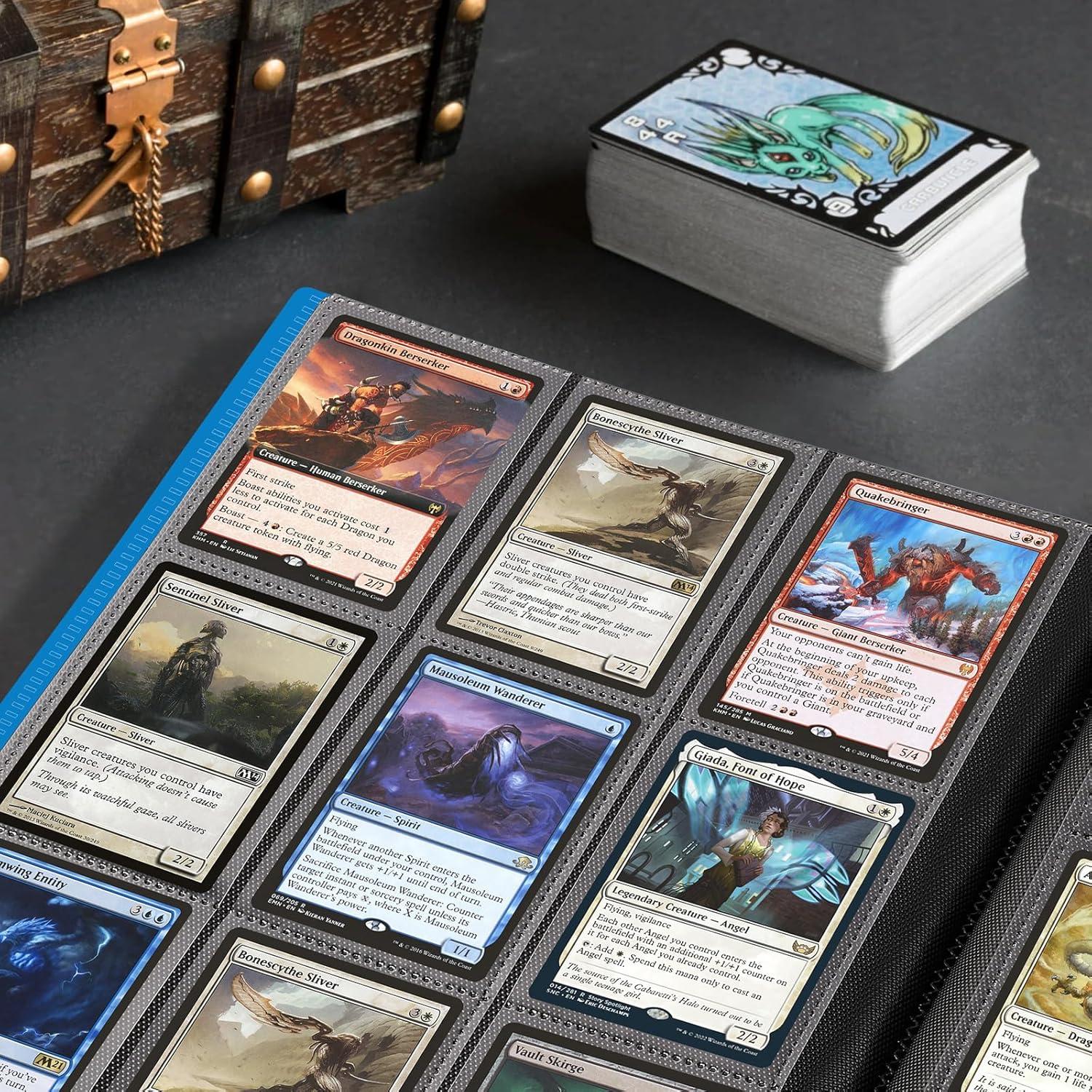 Carpeta de Tarjetas TiopLior 360 Bolsillos Azul Cielo