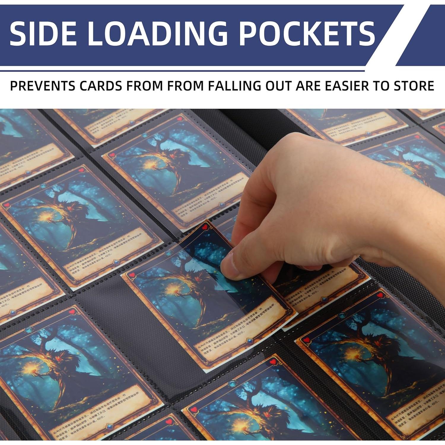 Carpeta de Cartas DTCGBIN CB Azul 16 Bolsillos 1024 Cartas