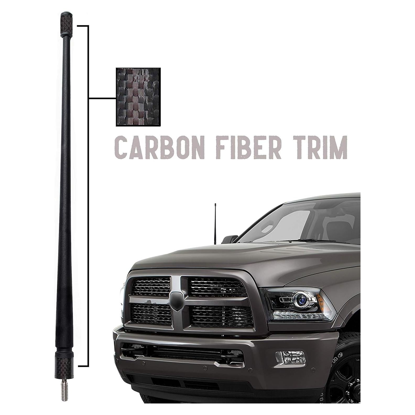 Antena corta Votex El Espartano 35 cm para Dodge Ram 2009-2024