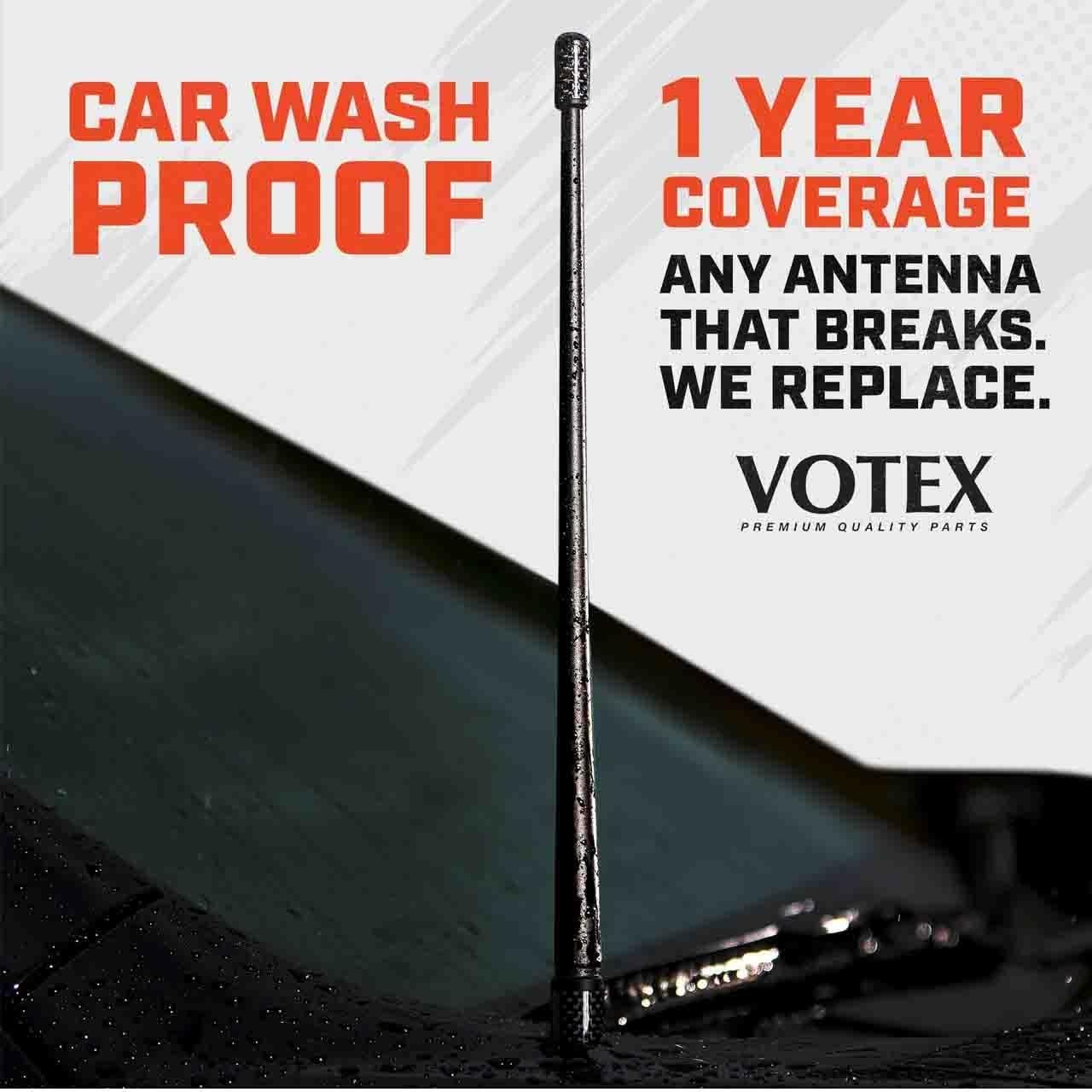 Antena corta Votex El Espartano 35 cm para Dodge Ram 2009-2024