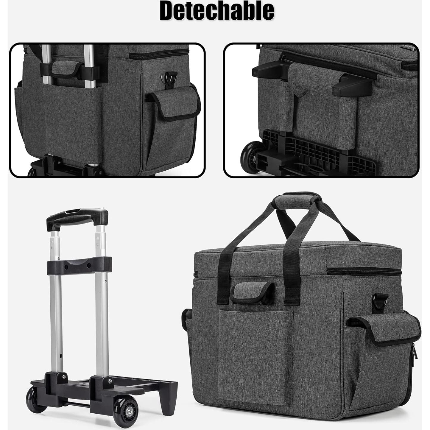 Funda para Máquina de Coser Teamoy con Ruedas y Bolsillos