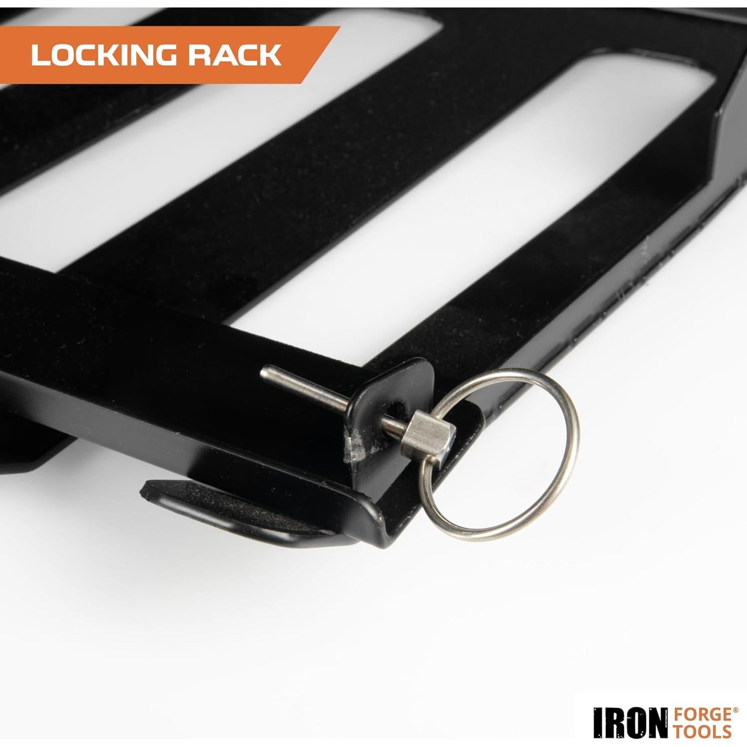 Organizador de Herramientas Eléctricas de Metal Iron Forge Tools - 5 Espacios con Estante con Cerradura