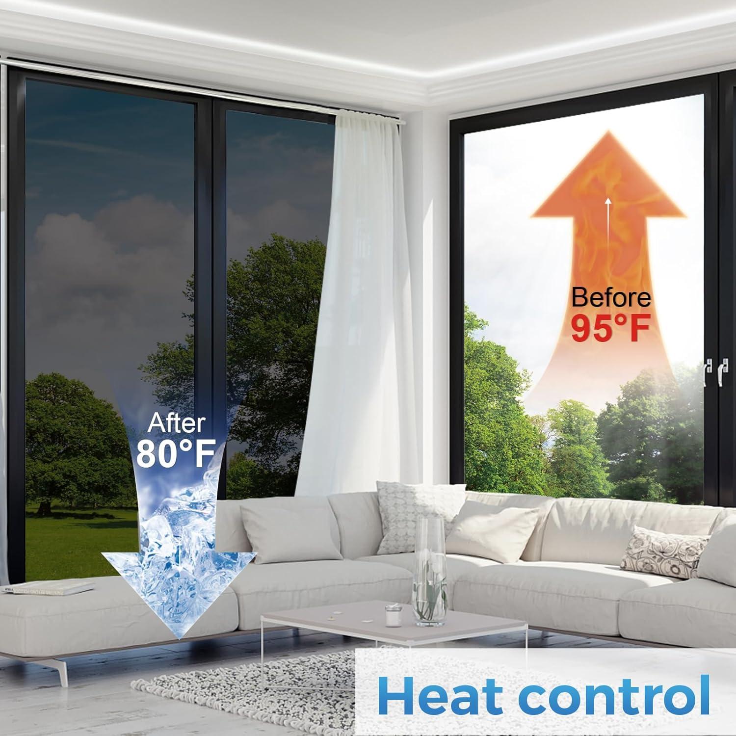 Película de Privacidad Viseeko 44.5x200 cm Reflectante UV