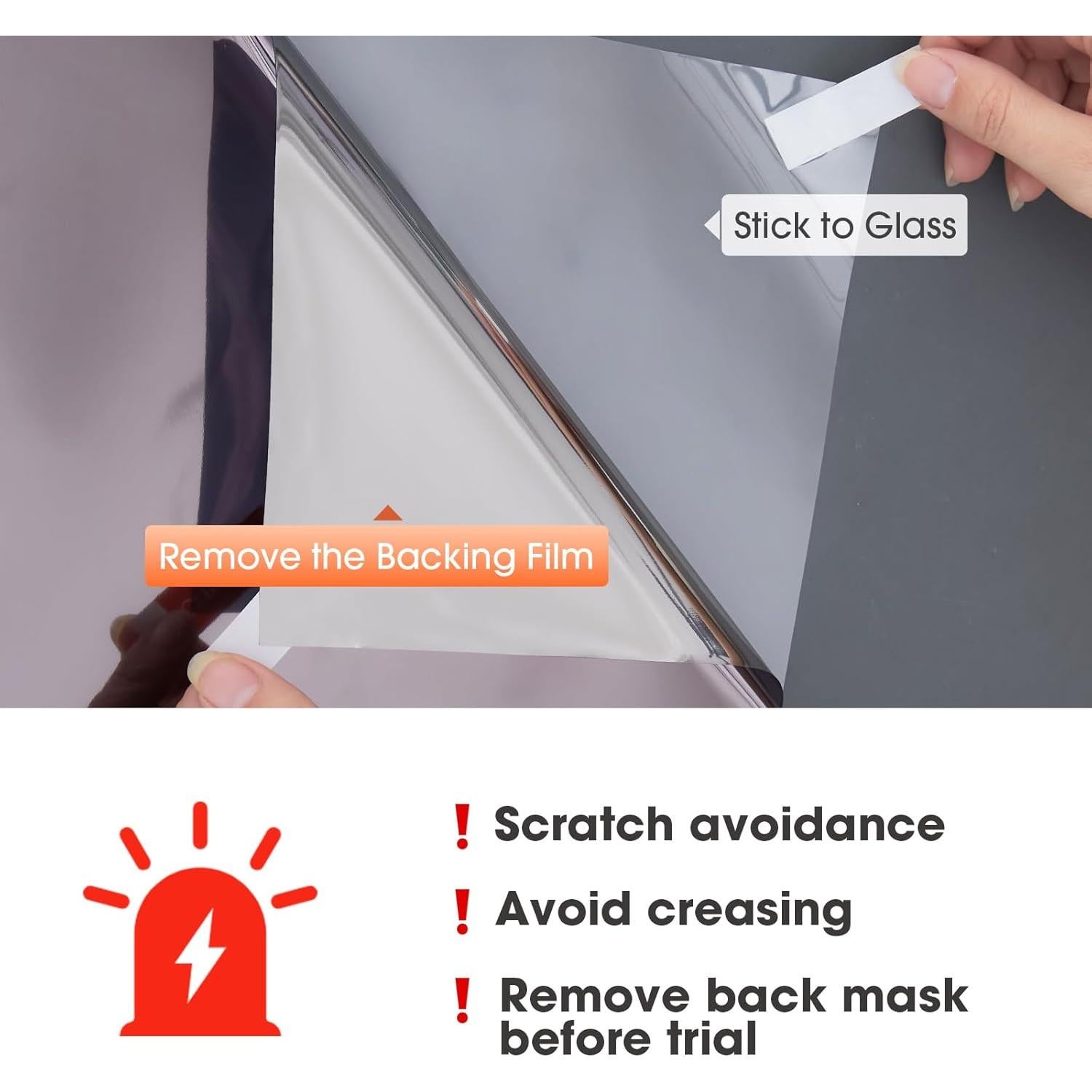 Película de Privacidad Viseeko 44.5x200 cm Reflectante UV