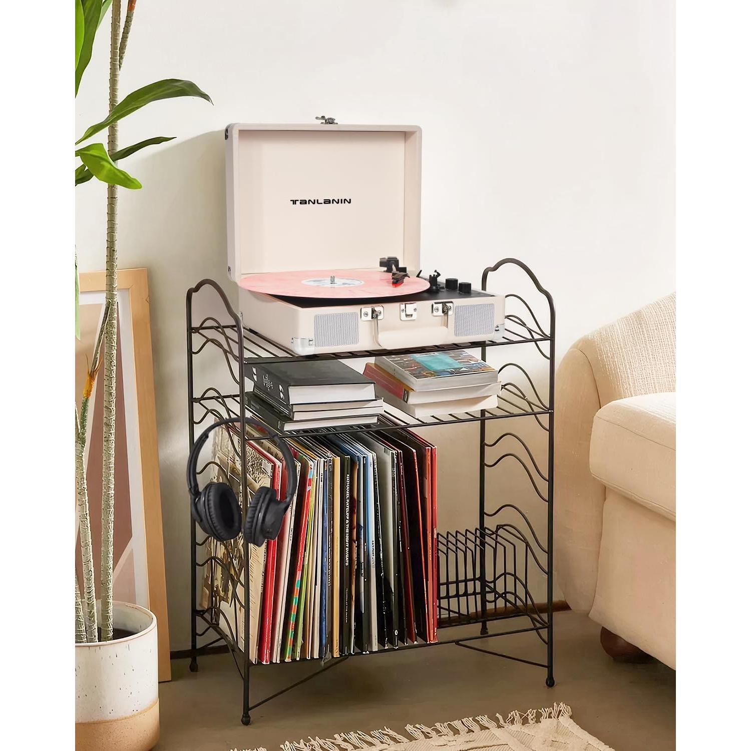 Reproductor de Vinilo TANLANIN TE-001DWT 3 Velocidades Bluetooth