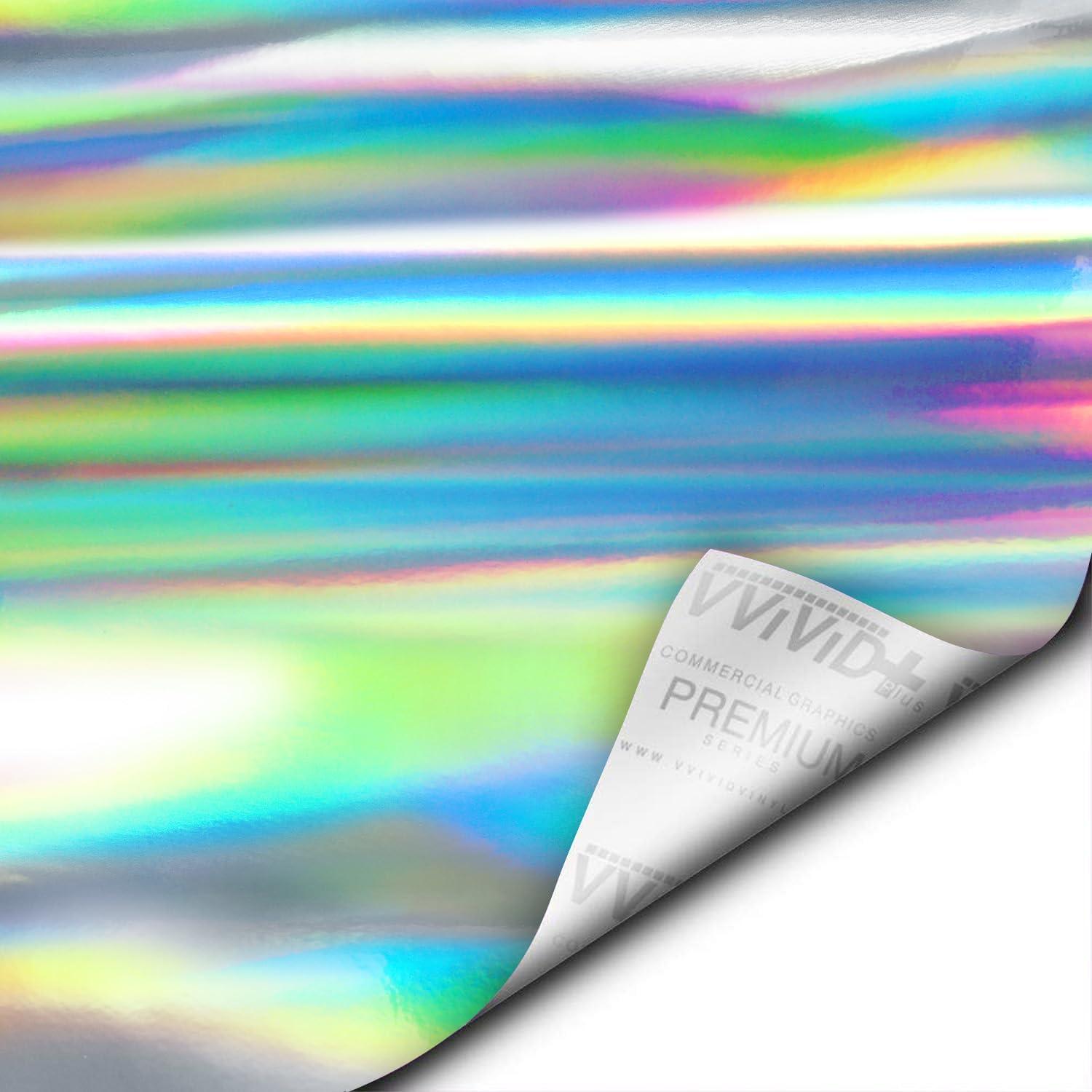 Vinilo Envoltura Holográfico Cromo VViViD 1.83m x 1.52m
