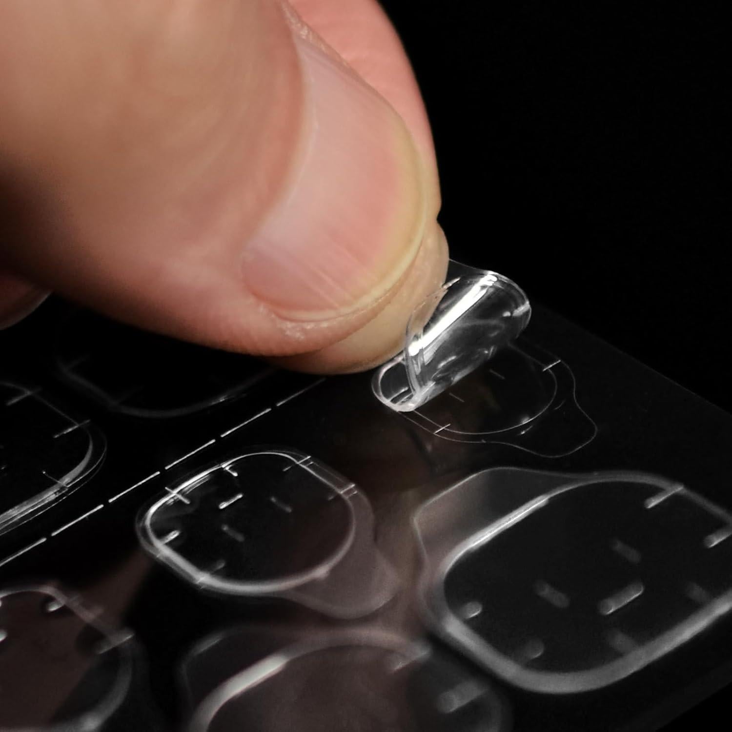 Coolnail 240 Piezas Adhesivos para Uñas Transparentes 10 Hojas