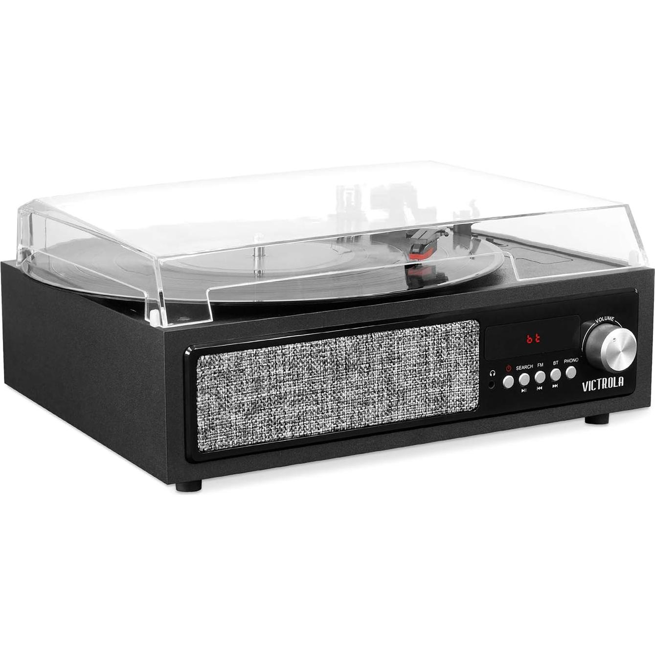 Tocadiscos Victrola 3 en 1 Bluetooth VTA-67 Negro