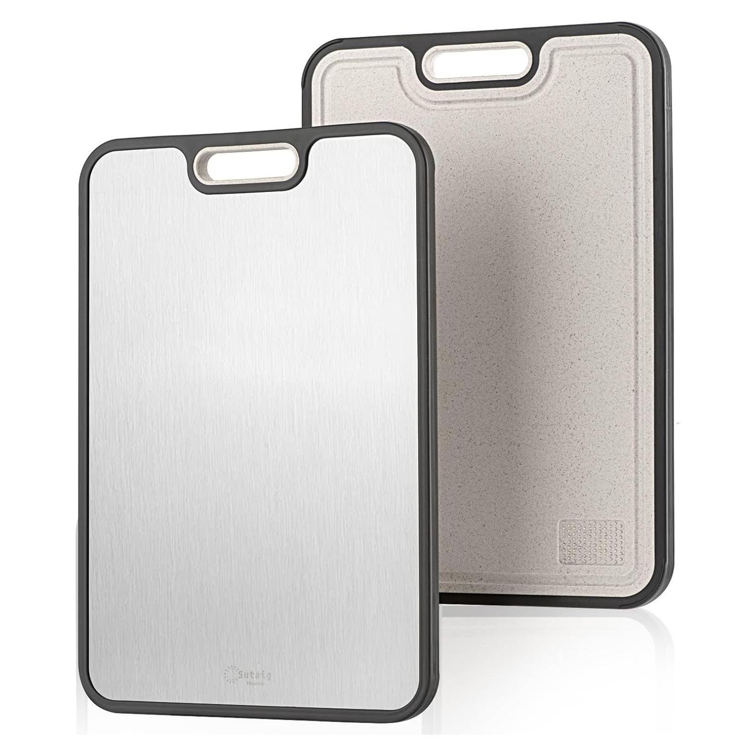 Tabla de Cortar Sutaig de Titanio 38x25cm Doble Cara Antideslizante