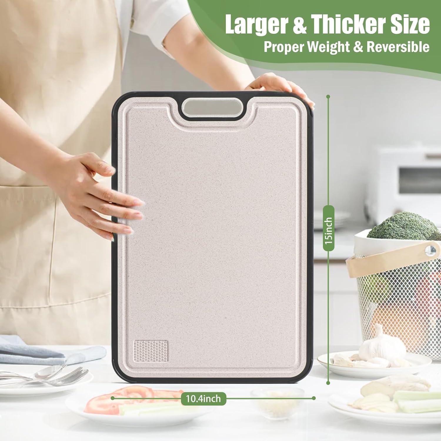 Tabla de Cortar Sutaig de Titanio 38x25cm Doble Cara Antideslizante