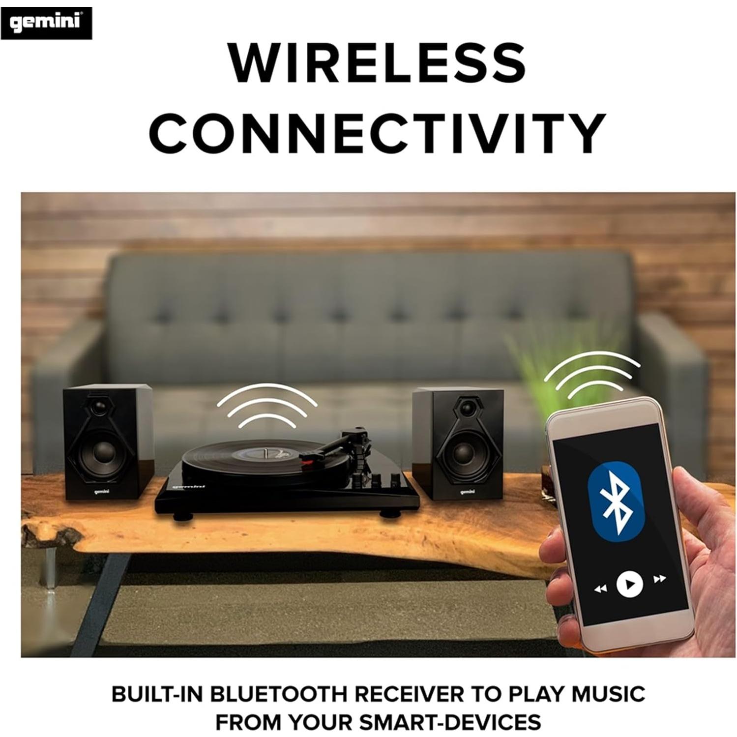 Tocadiscos Gemini Sound TT-900 - 3 Velocidades y Bluetooth