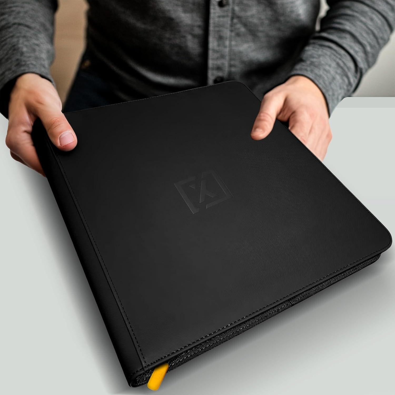 X PRO 1000+ Card Binder - Comes with 200 Card Sleeves | Compatible with TCG, Sports, MTG & More - Ringless Trading Card Binder | 1000 Pockets | TCG Binder