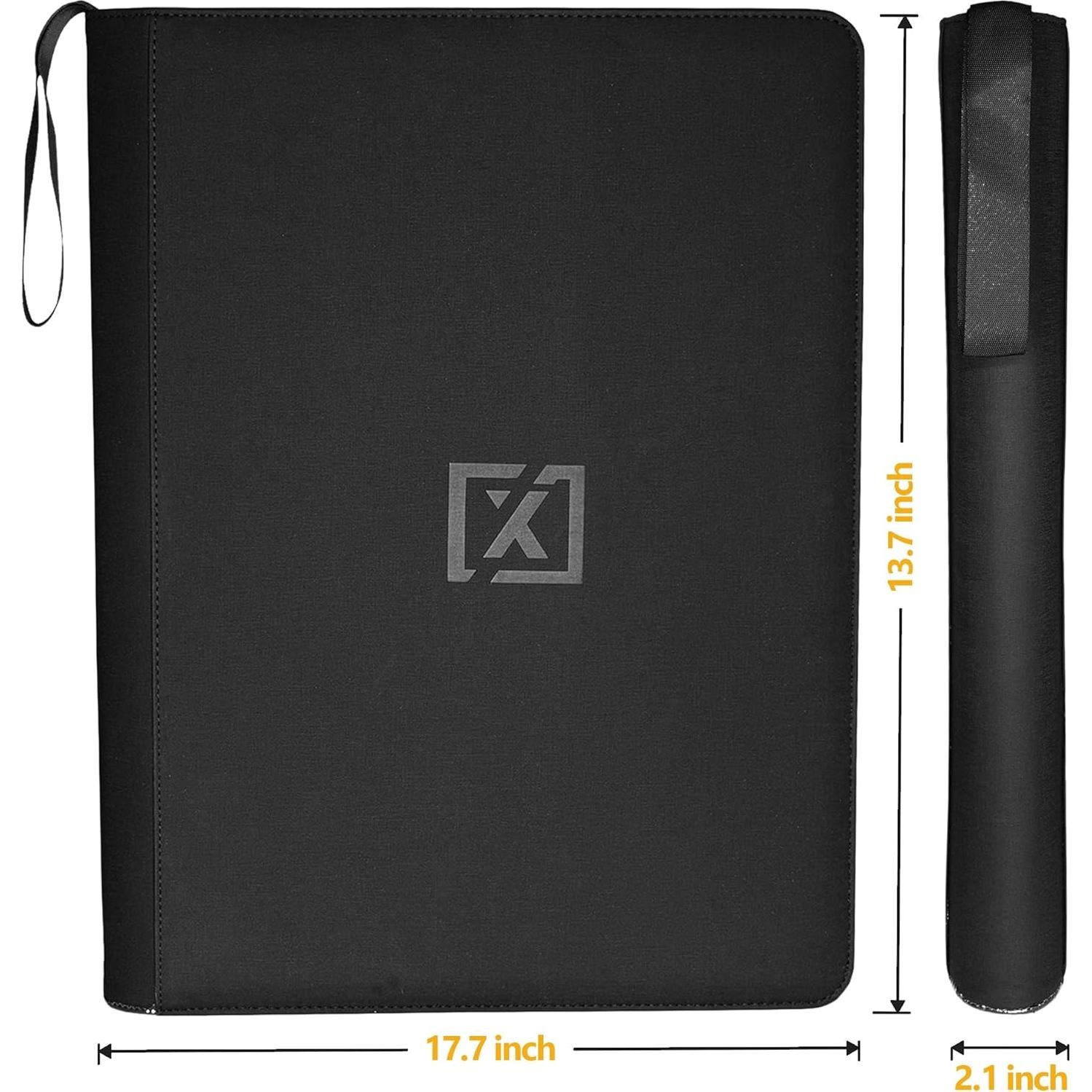 X PRO 1000+ Card Binder - Comes with 200 Card Sleeves | Compatible with TCG, Sports, MTG & More - Ringless Trading Card Binder | 1000 Pockets | TCG Binder