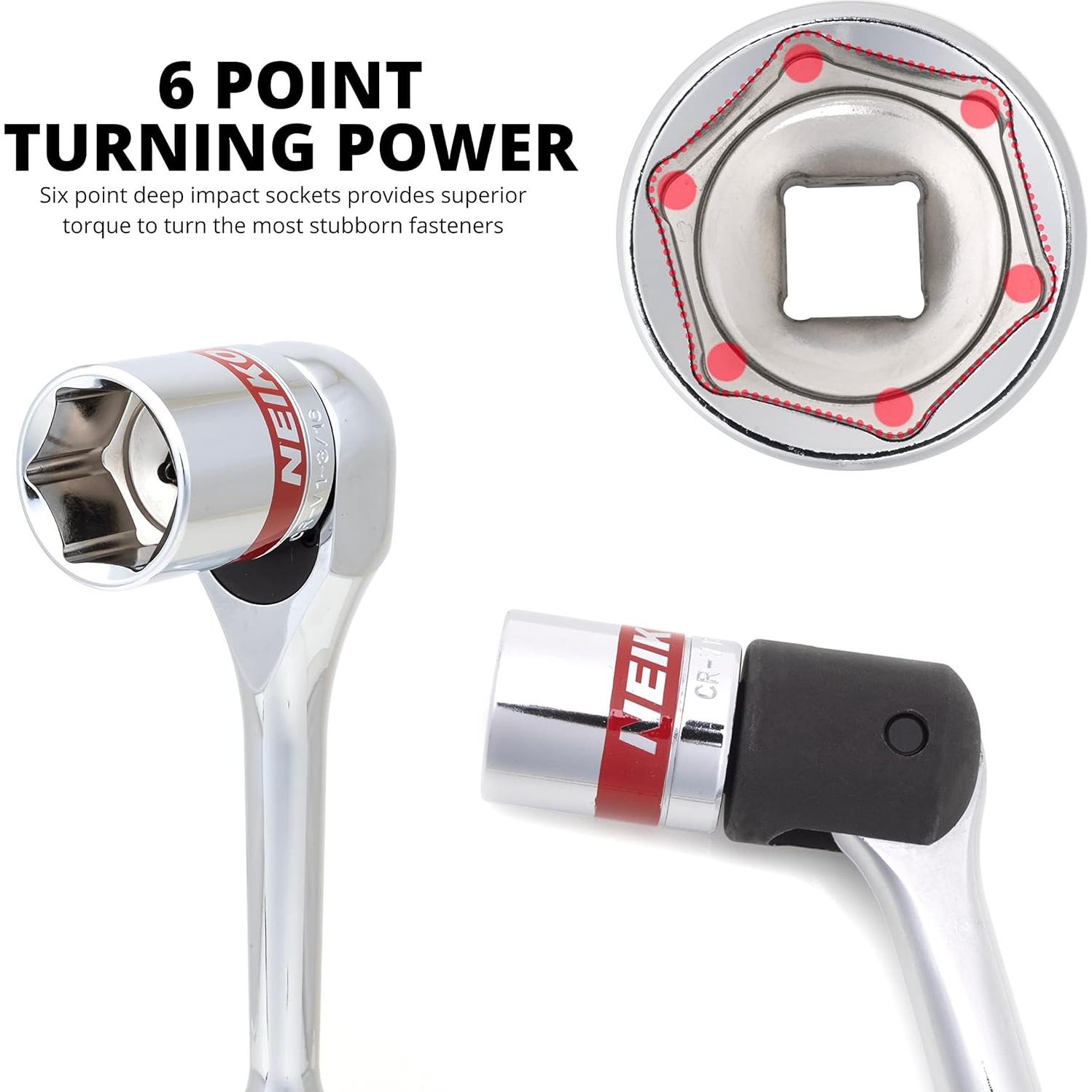 Juego de Herramientas Mecánicas NEIKO 68 Piezas 1/2" Drive