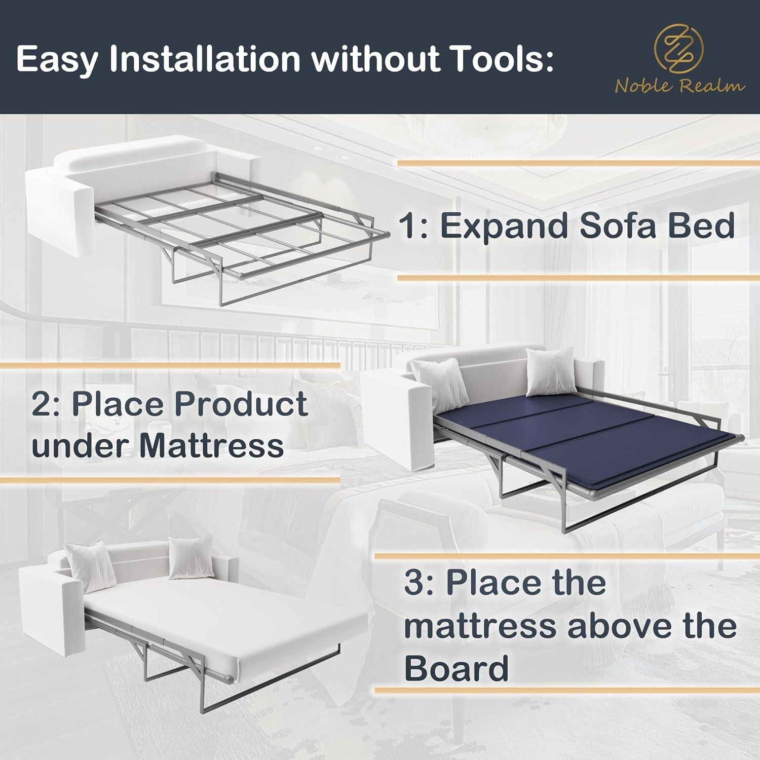 Tablero Bunkie NobleRealm 116.8x148.6cm para Sofá Cama