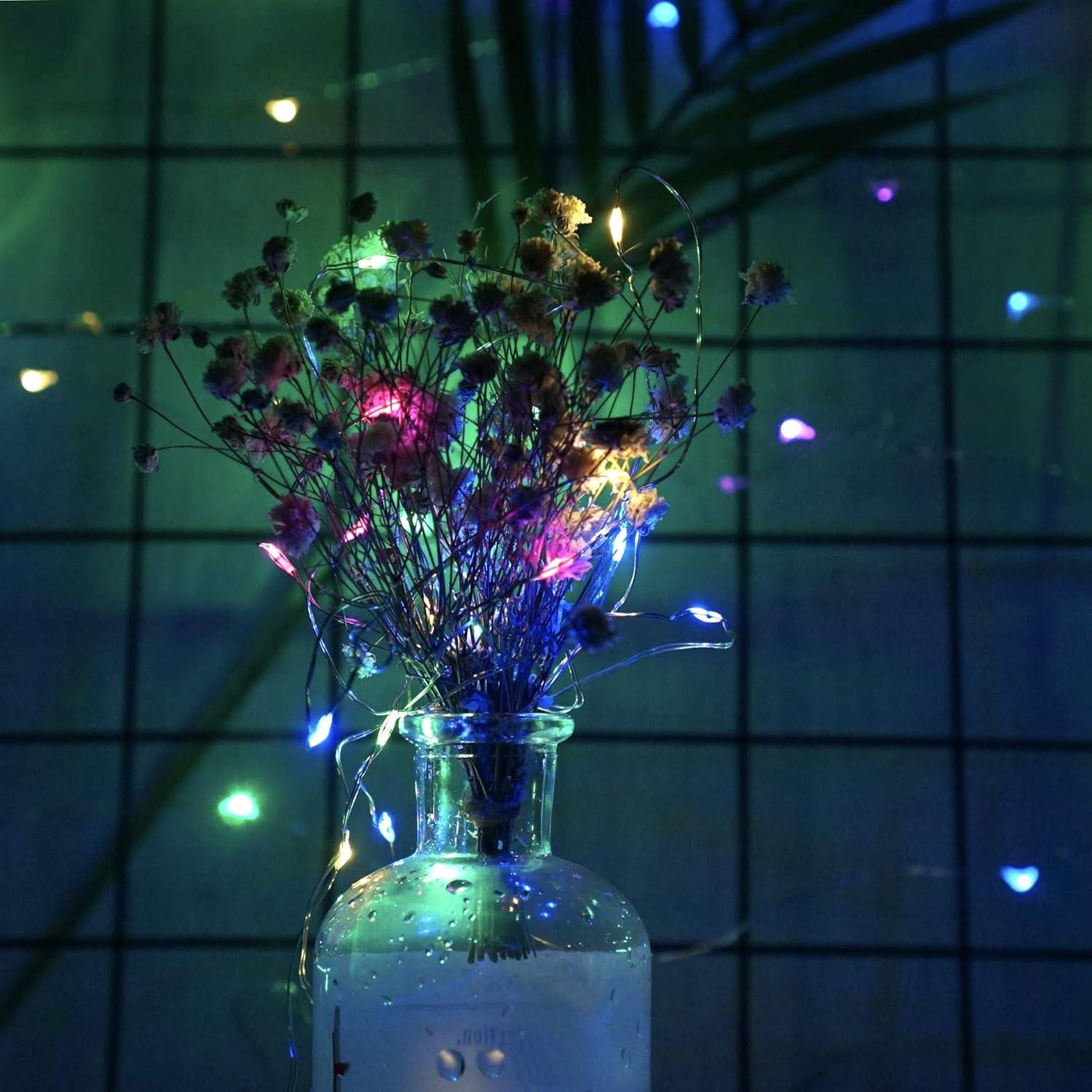 Paquete de 20 Luces LED de Cuerda Cynzia Multicolor 3m