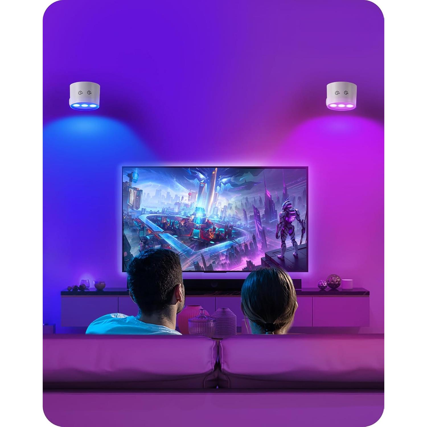 Juego de 2 Apliques de Pared Recargables GOEBLESON W02YBP206