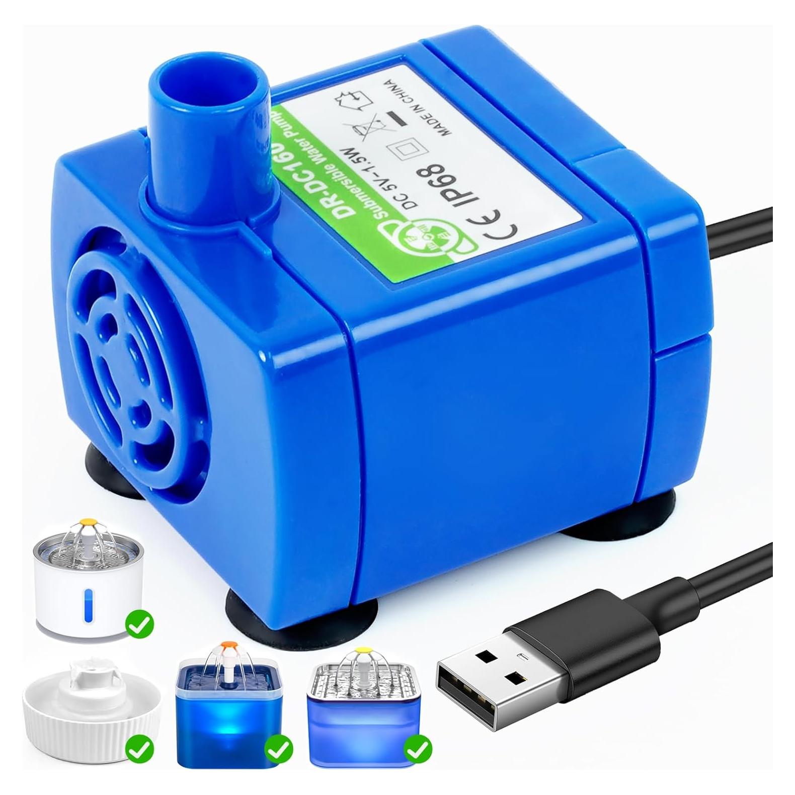 Bomba de Agua Sumergible Waatoos DR-DC160 para Gatos