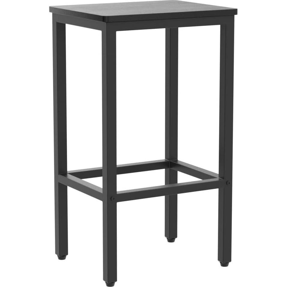 Juego de 2 Taburetes de Bar MAHANCRIS 65.5 cm Negro Industrial