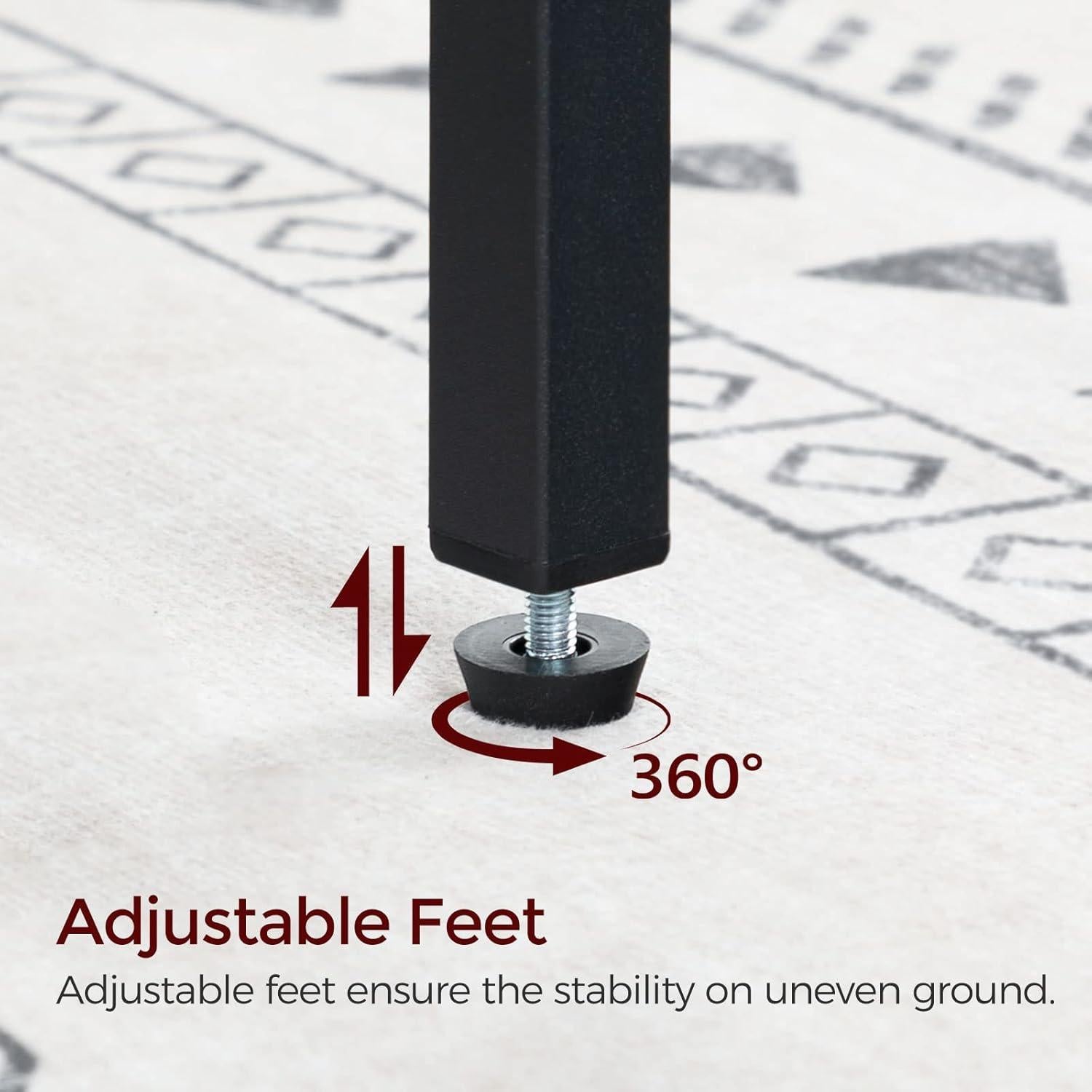 Juego de 2 Taburetes de Bar MAHANCRIS 65.5 cm Negro Industrial