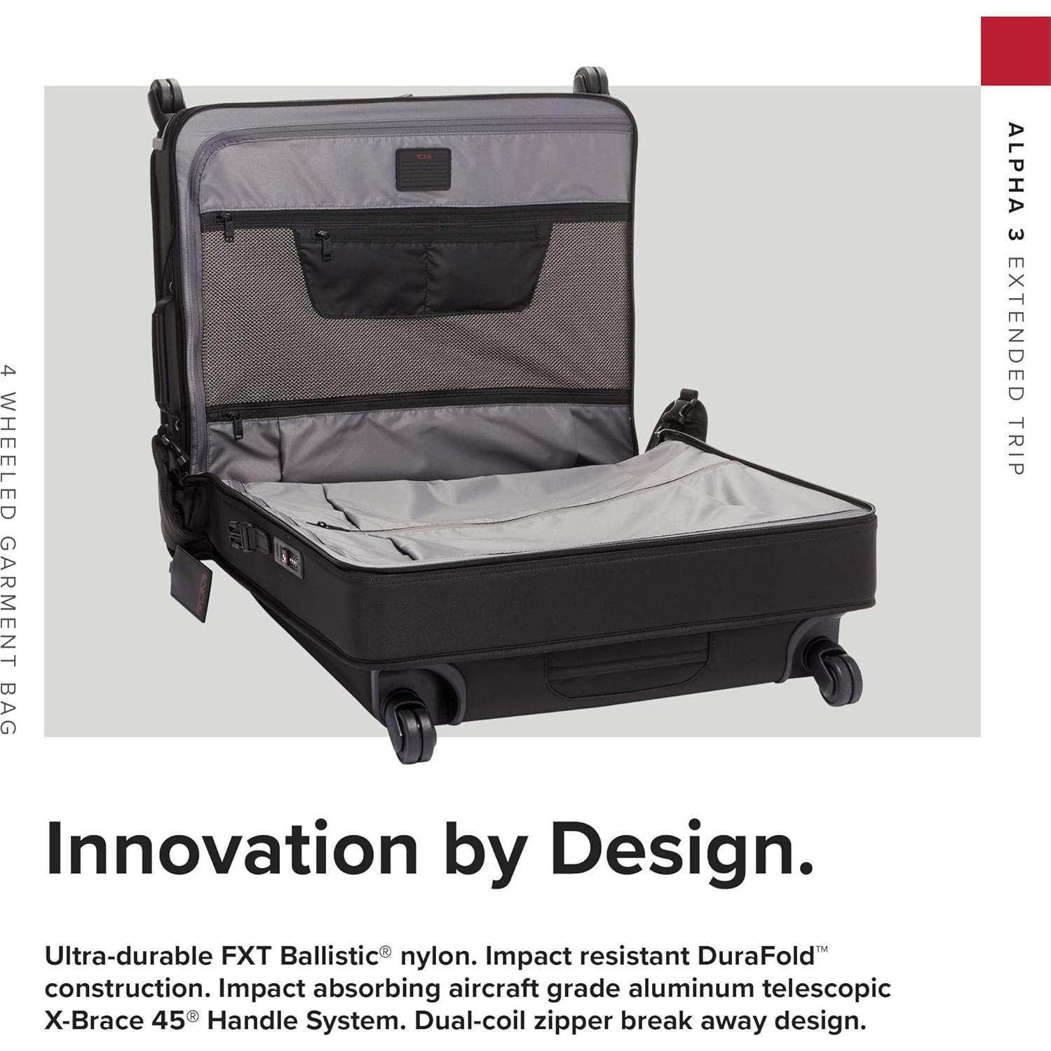 Bolsa de Ropa TUMI Alpha Extendida con 4 Ruedas - Negro