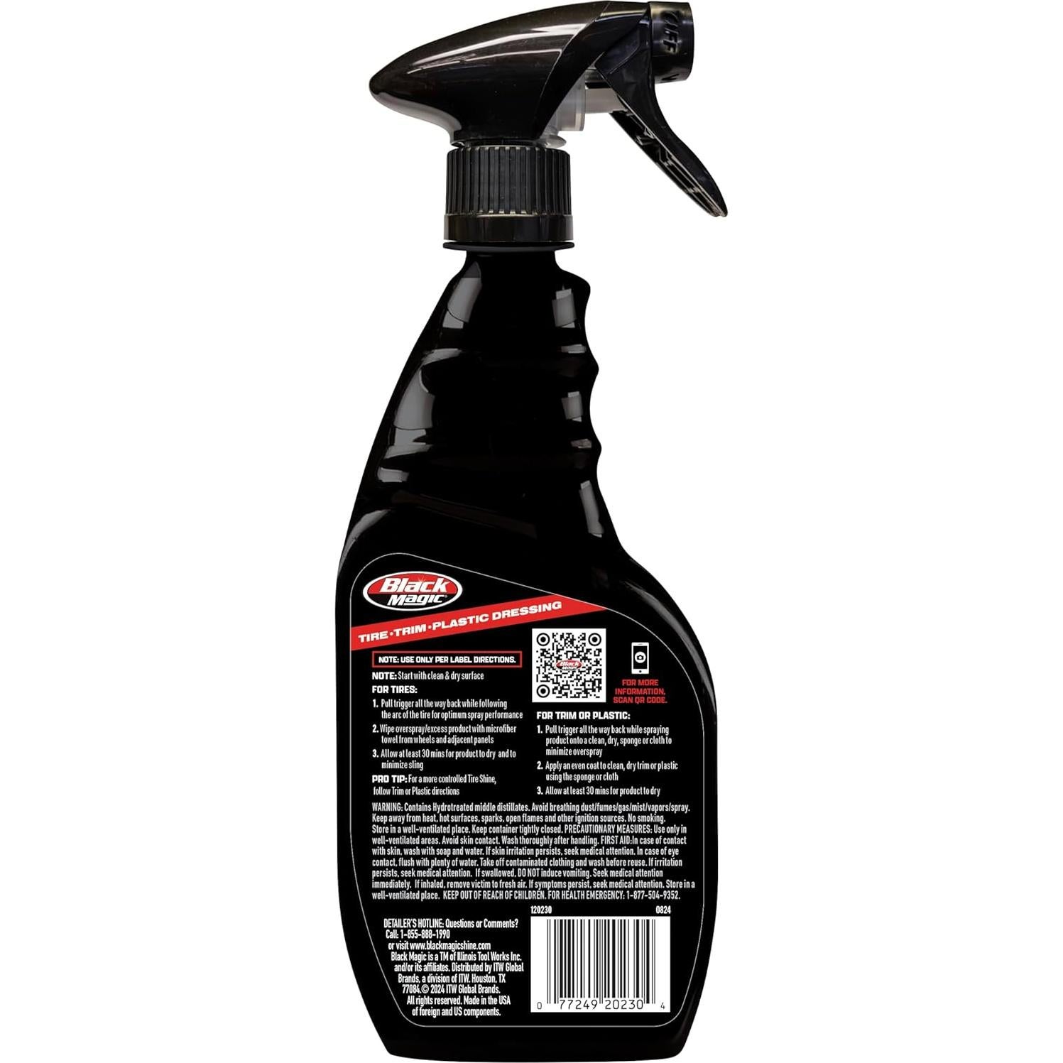 Black Magic 120230 Vestidor de Neumáticos y Plásticos 473 ml