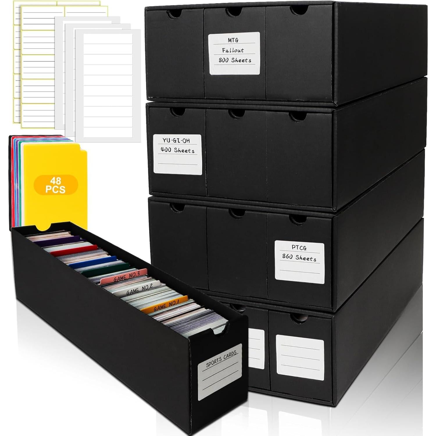 Caja de Almacenamiento de Cartas QLOUNI 12 Cajas 600 CT