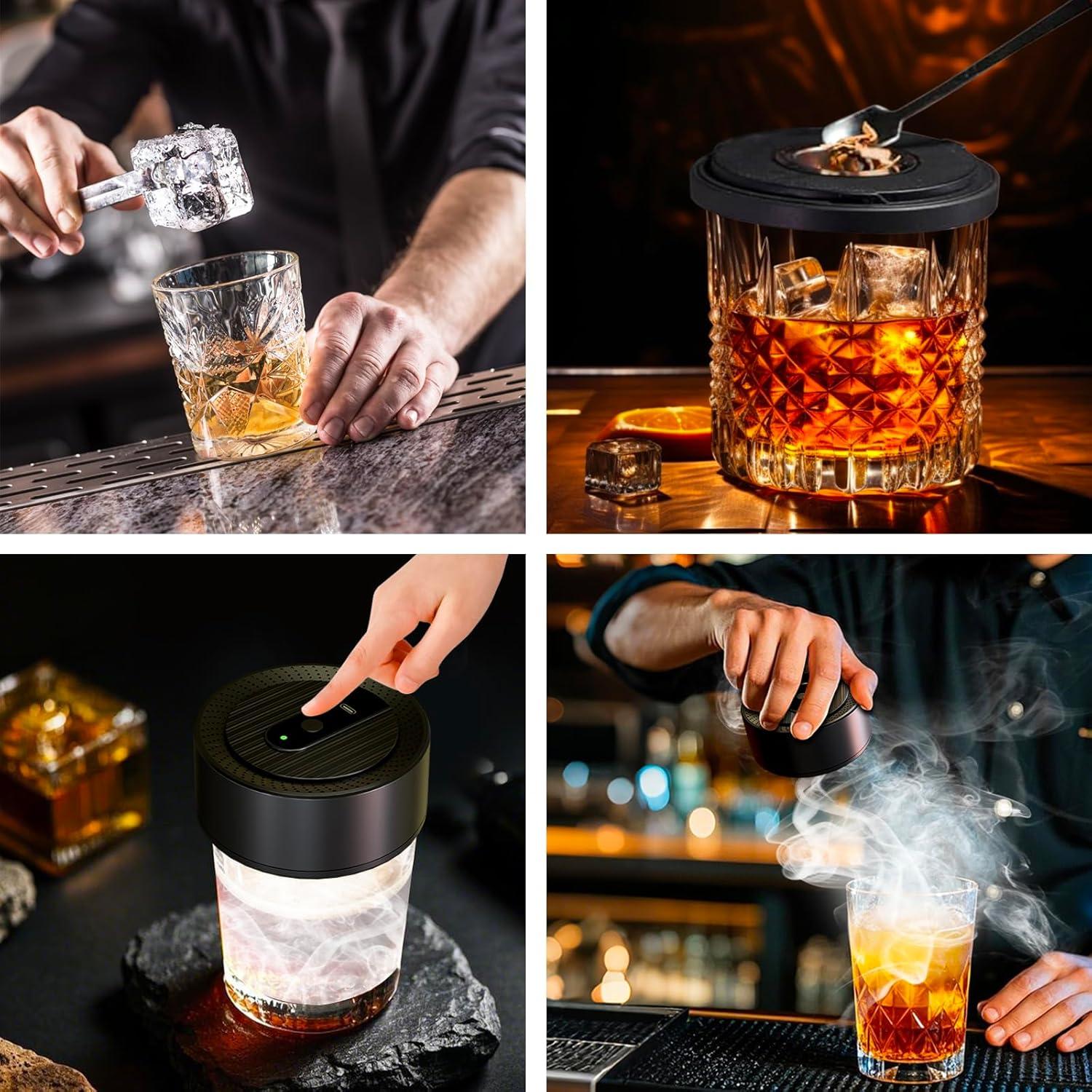 Kit de Ahumador Eléctrico Lotnafee con 8 Astillas de Madera