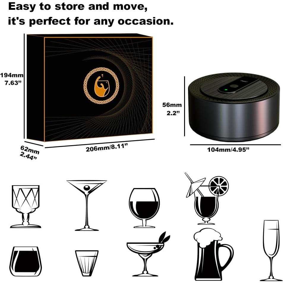 Kit de Ahumador Eléctrico Lotnafee con 8 Astillas de Madera