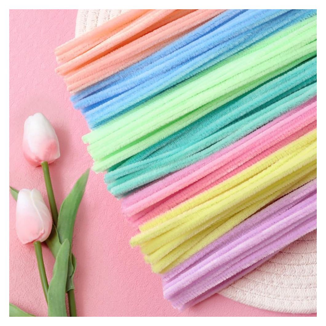 300 Limpiadores de Tubos Chenille RSACCSKY 30.48cm 7 Colores