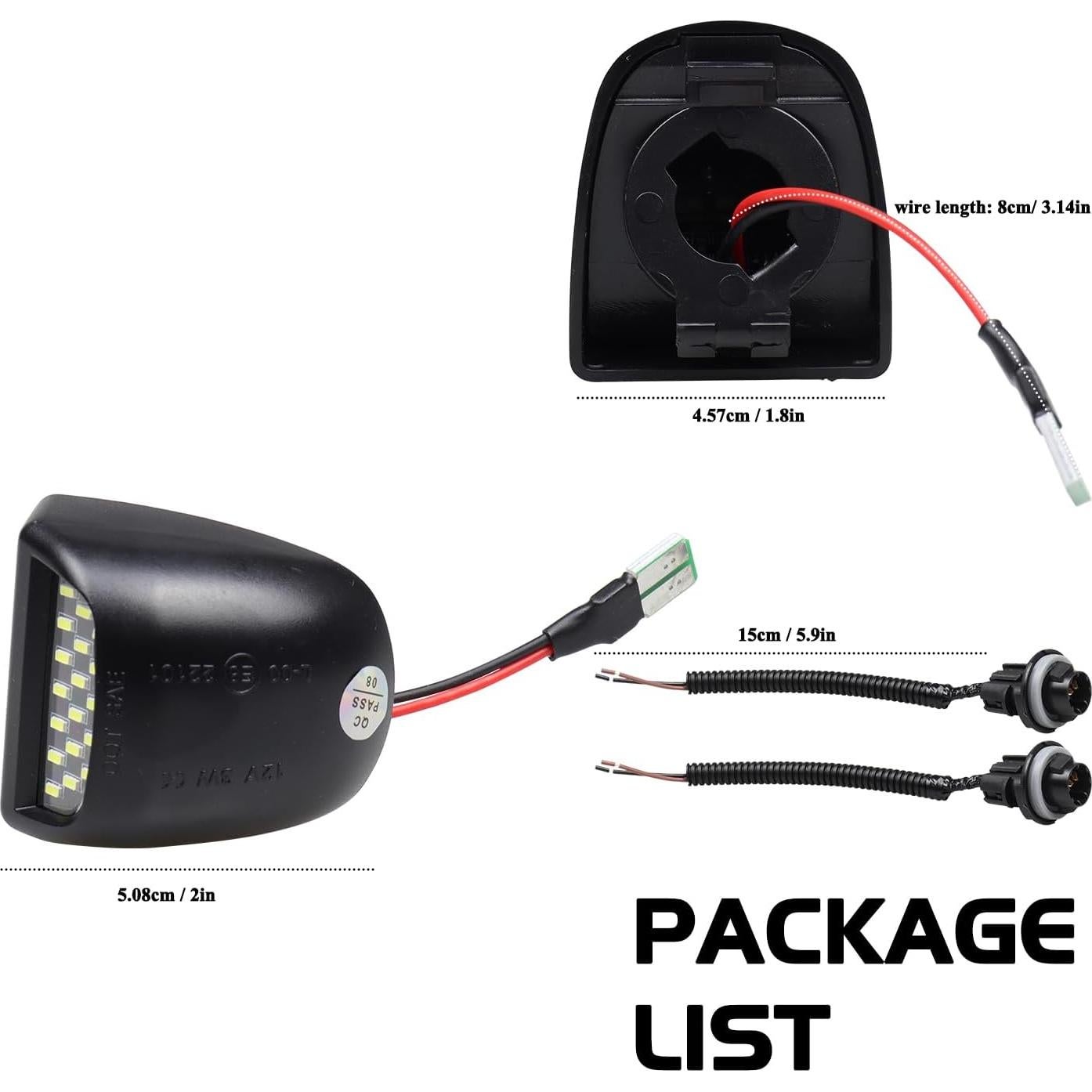 Luces de Placa LED FACAILAHA para Chevrolet y GMC - 6000K