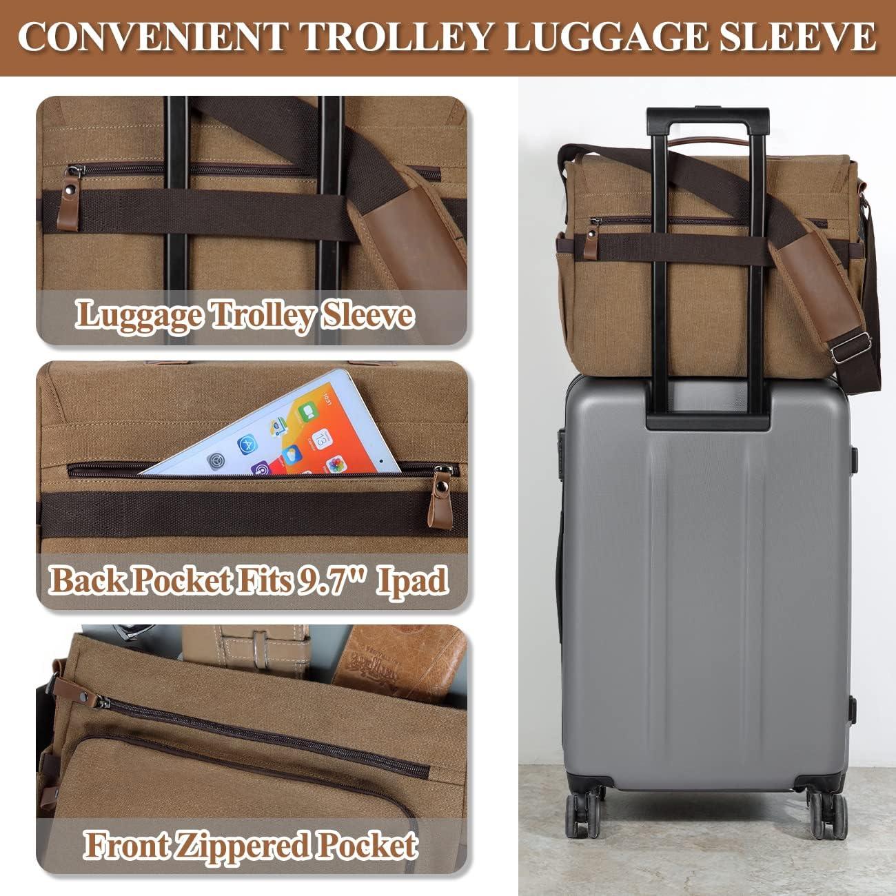 Bolsa Mensajera VASCHY para Laptop 15.6" Resistente al Agua