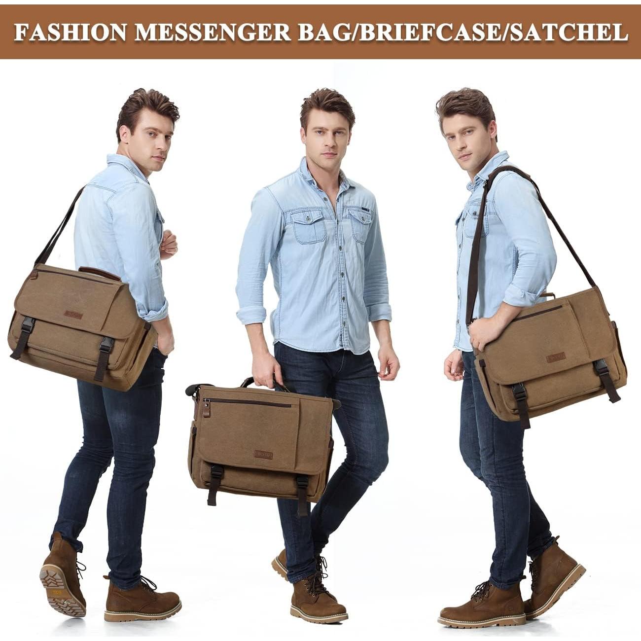 Bolsa Mensajera VASCHY para Laptop 15.6" Resistente al Agua