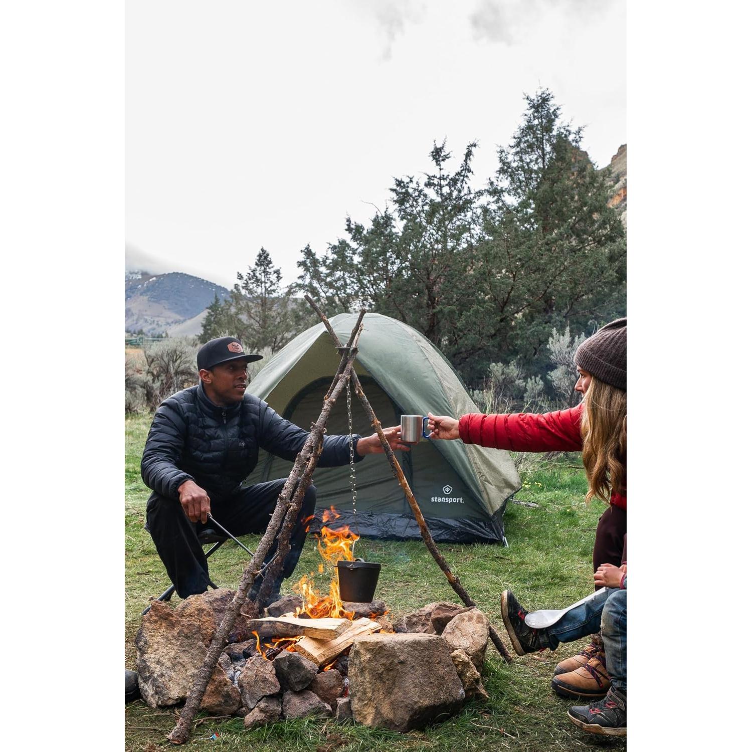 Horno Holandés de Hierro Fundido Stansport 1 QT Pre-Sazonado