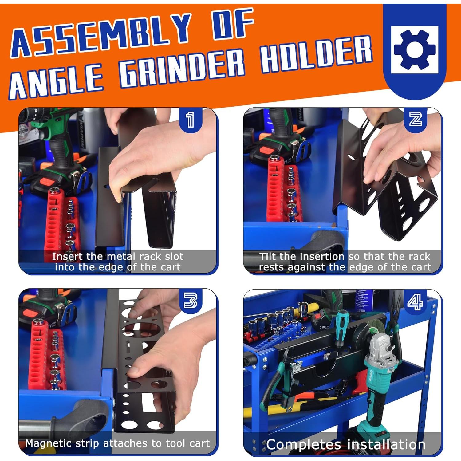 Soporte para Amoladora ULIBERMAGNET de Acero Sólido con Gancho